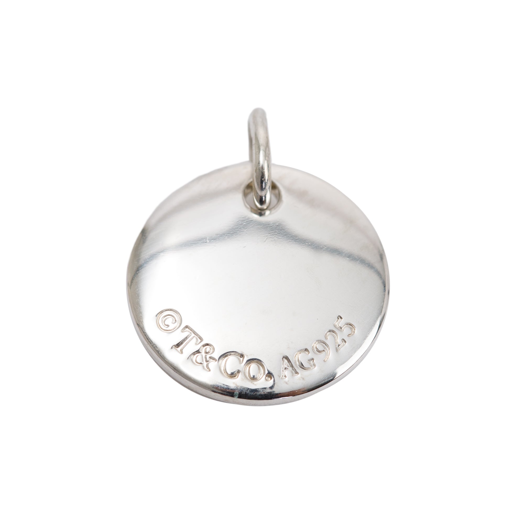 Tiffany & Co. Notes Letter 'A' Disc Charm Pendant