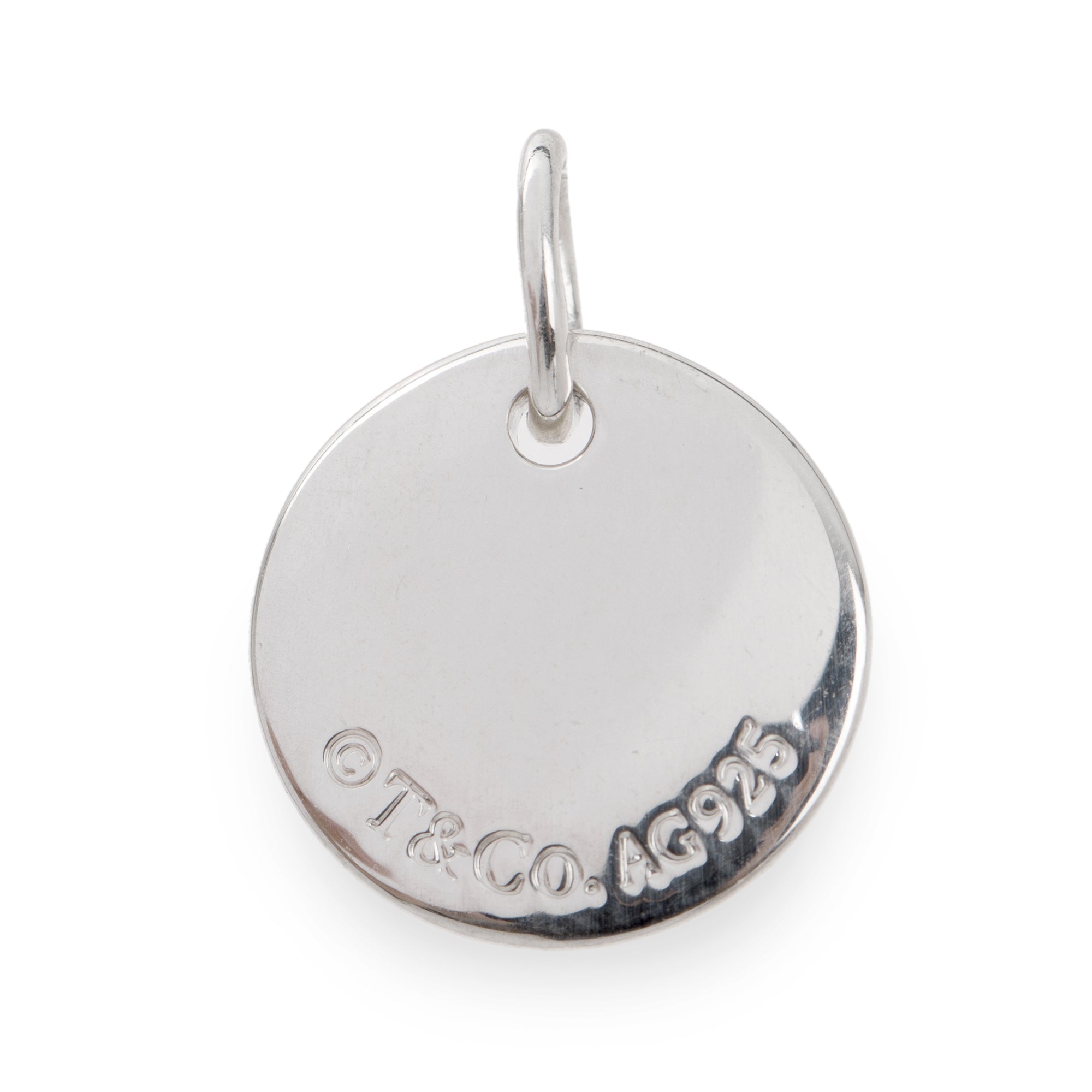 Tiffany & Co. Notes Letter 'T' Disc Charm Pendant