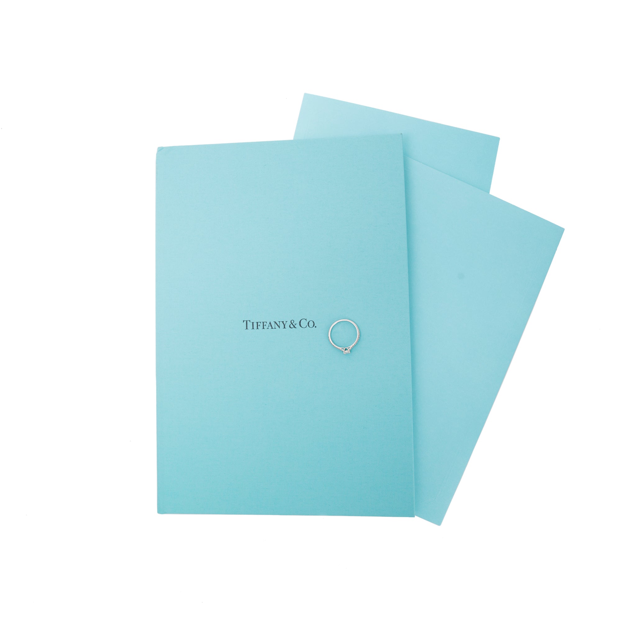 Tiffany & Co. Novo 0.23 ct. Princess Cut Diamond Engagement Ring w/ Diamond Certificate