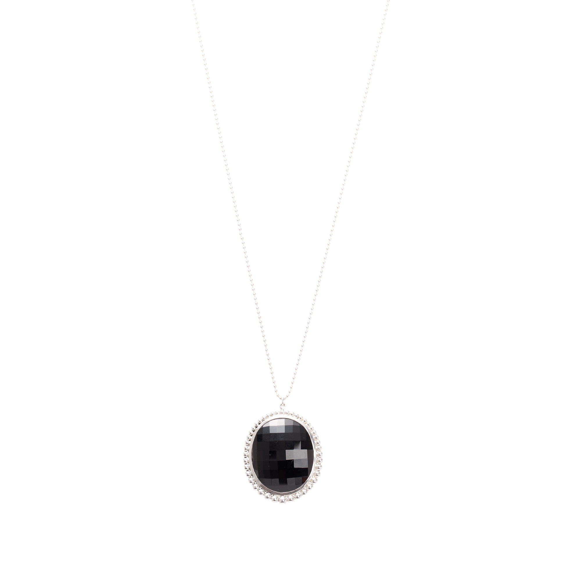 Tiffany & Co. Onyx Ziegfeld Pendant Necklace