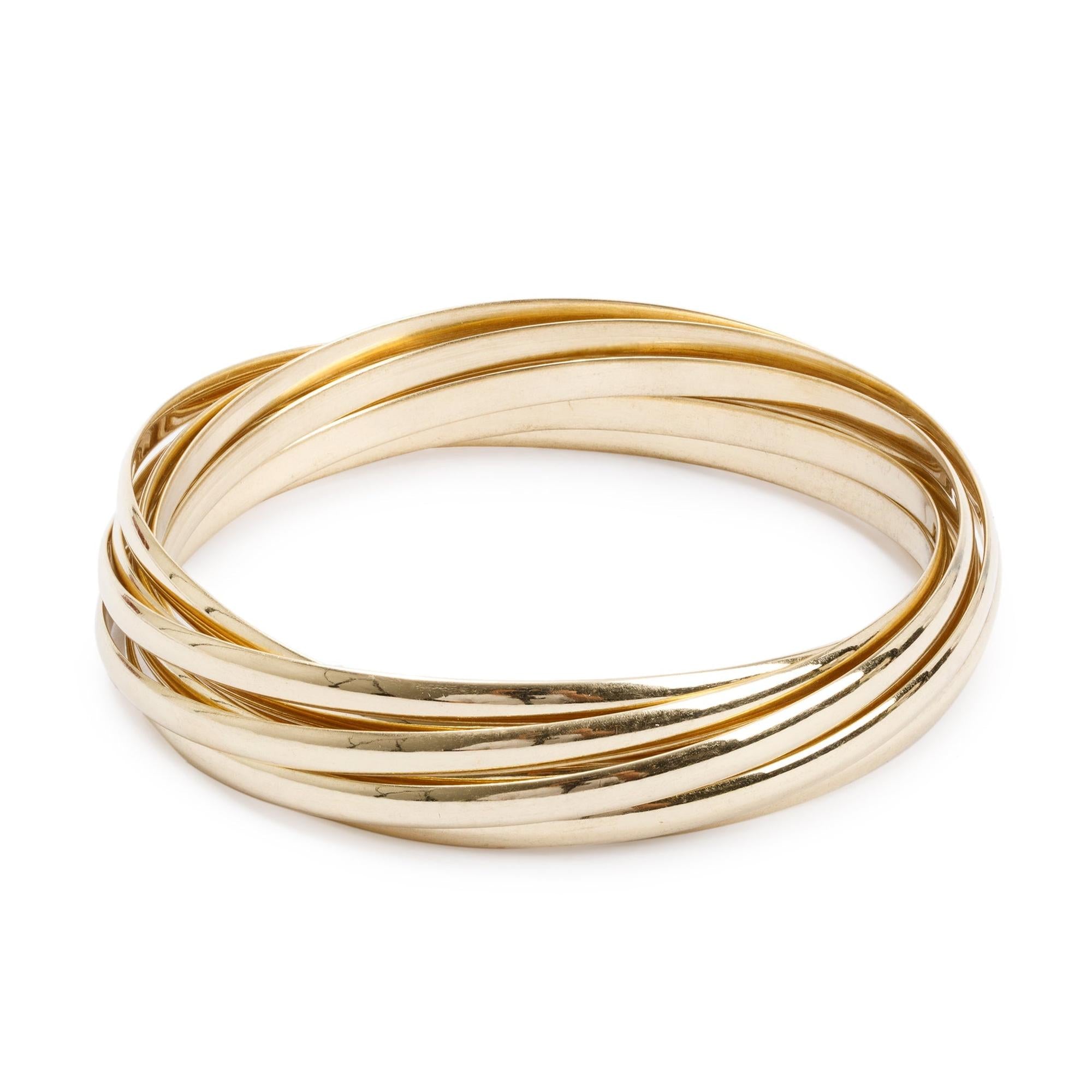 Tiffany & Co. Paloma Picasso 18k Yellow Gold Melody Nine-Bangle Bracelet