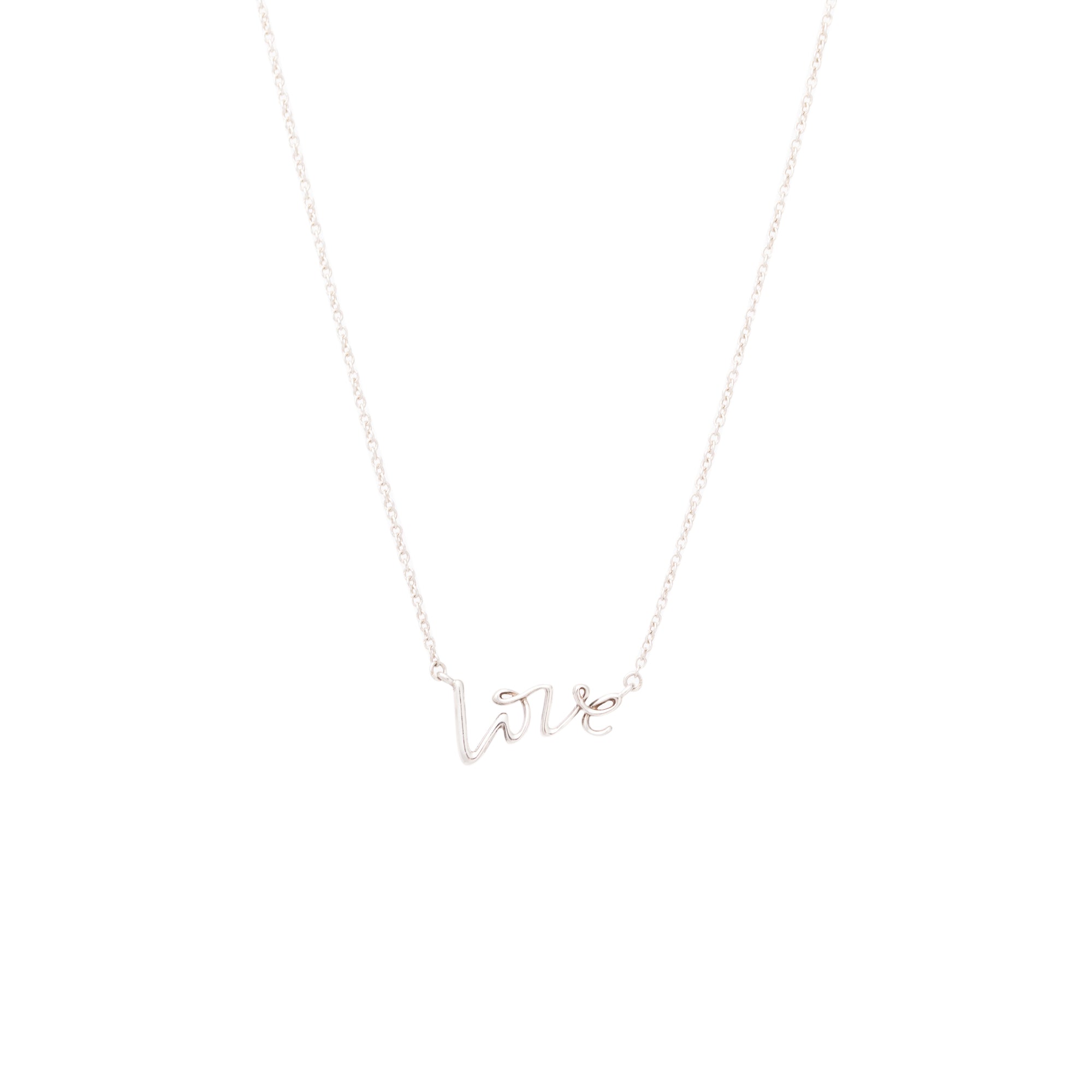 Tiffany & Co. Paloma Picasso Graffiti Love Pendant Necklace