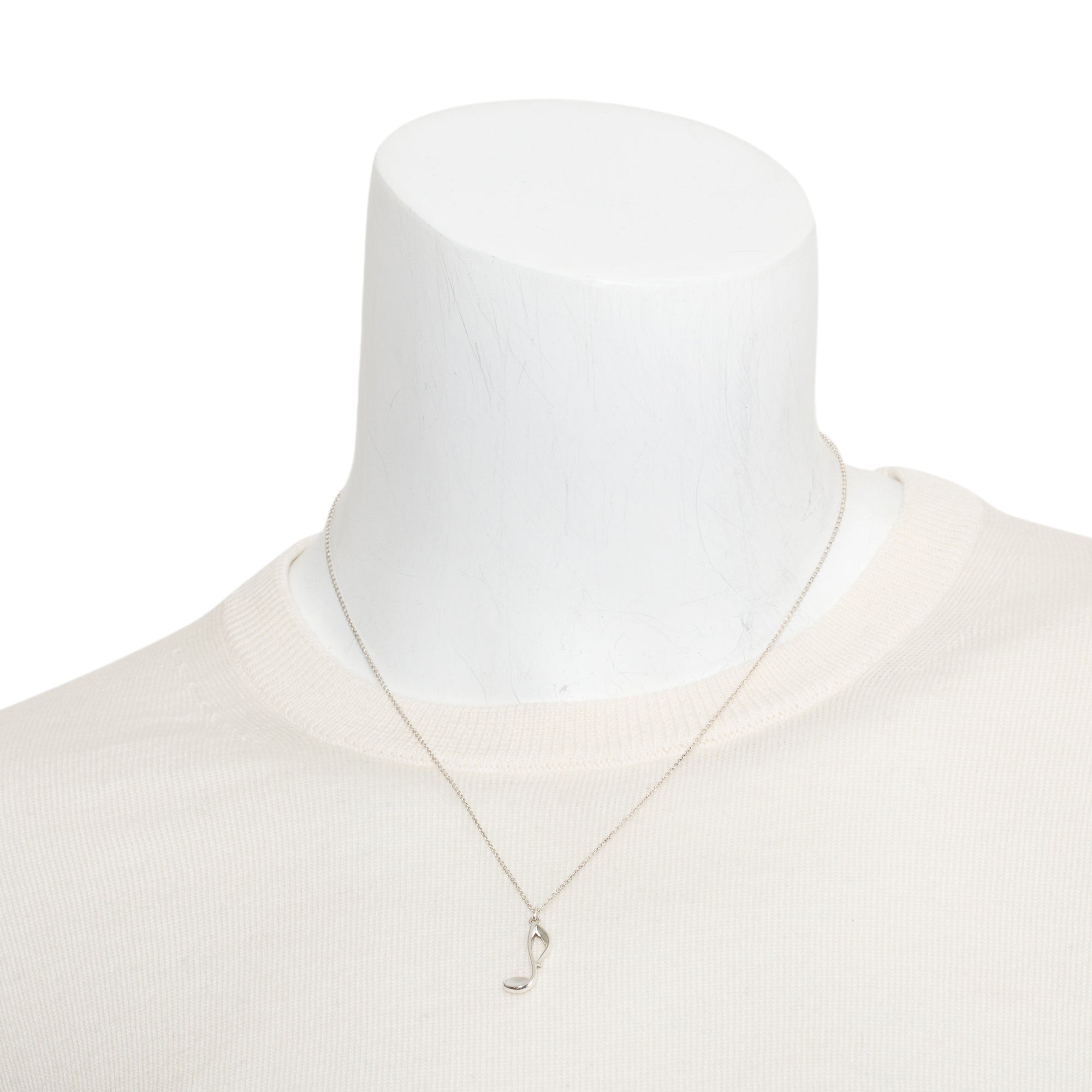 Tiffany & Co. Paloma Picasso Graffiti Music Note Pendant Necklace
