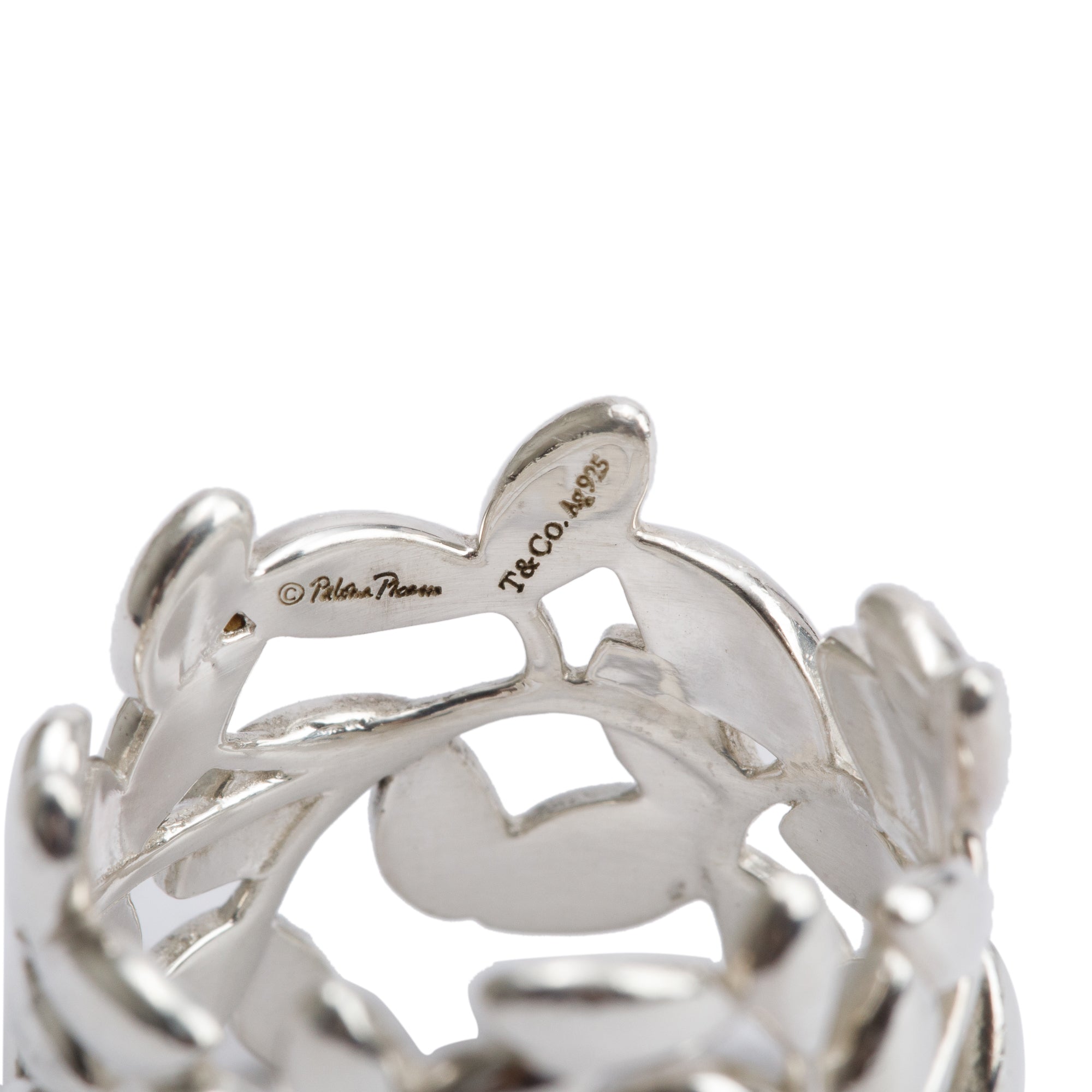 Tiffany & Co. Paloma Picasso Olive Leaf Band Ring, Size 5.5