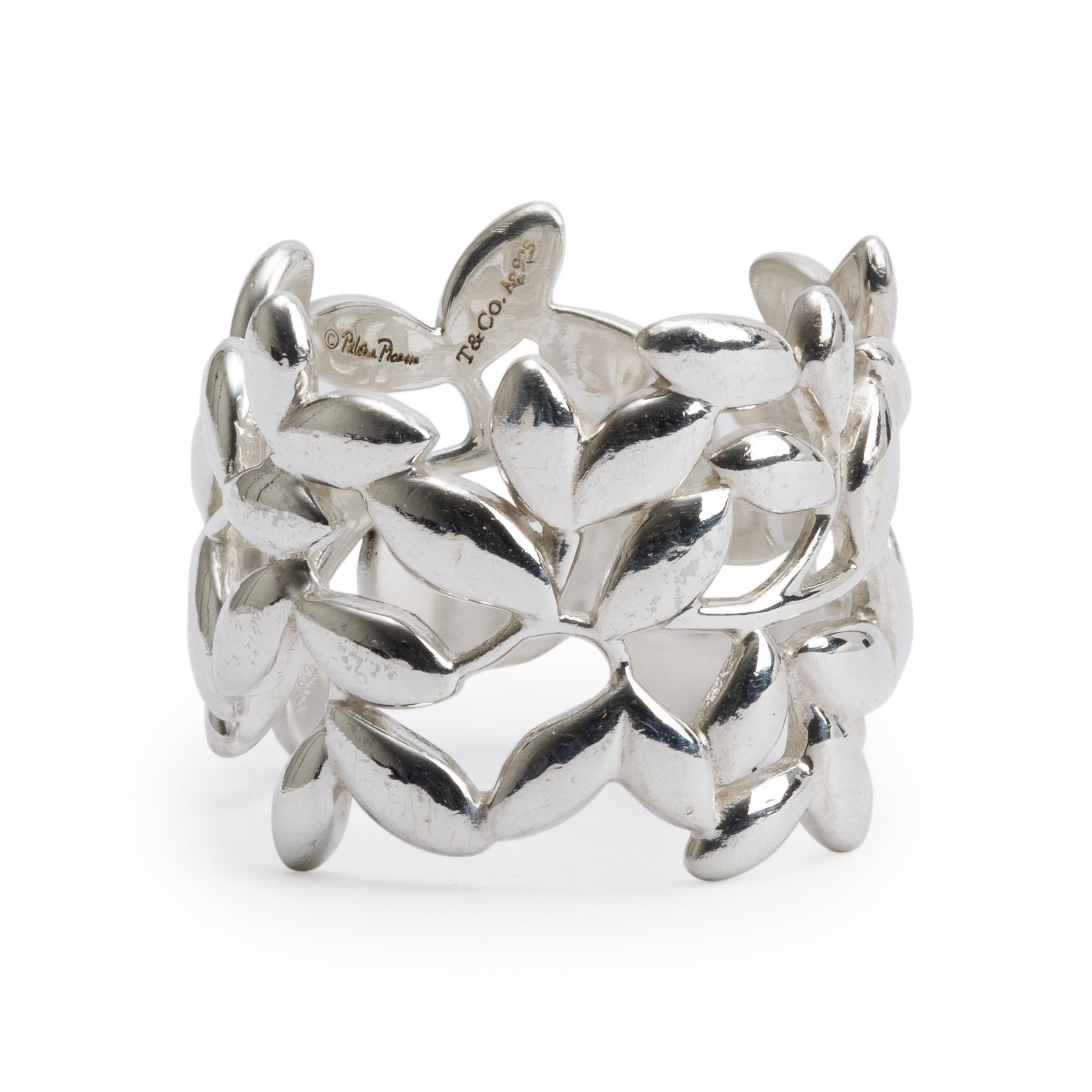 Tiffany & Co. Paloma Picasso Olive Leaf Band Ring, Size 5.5