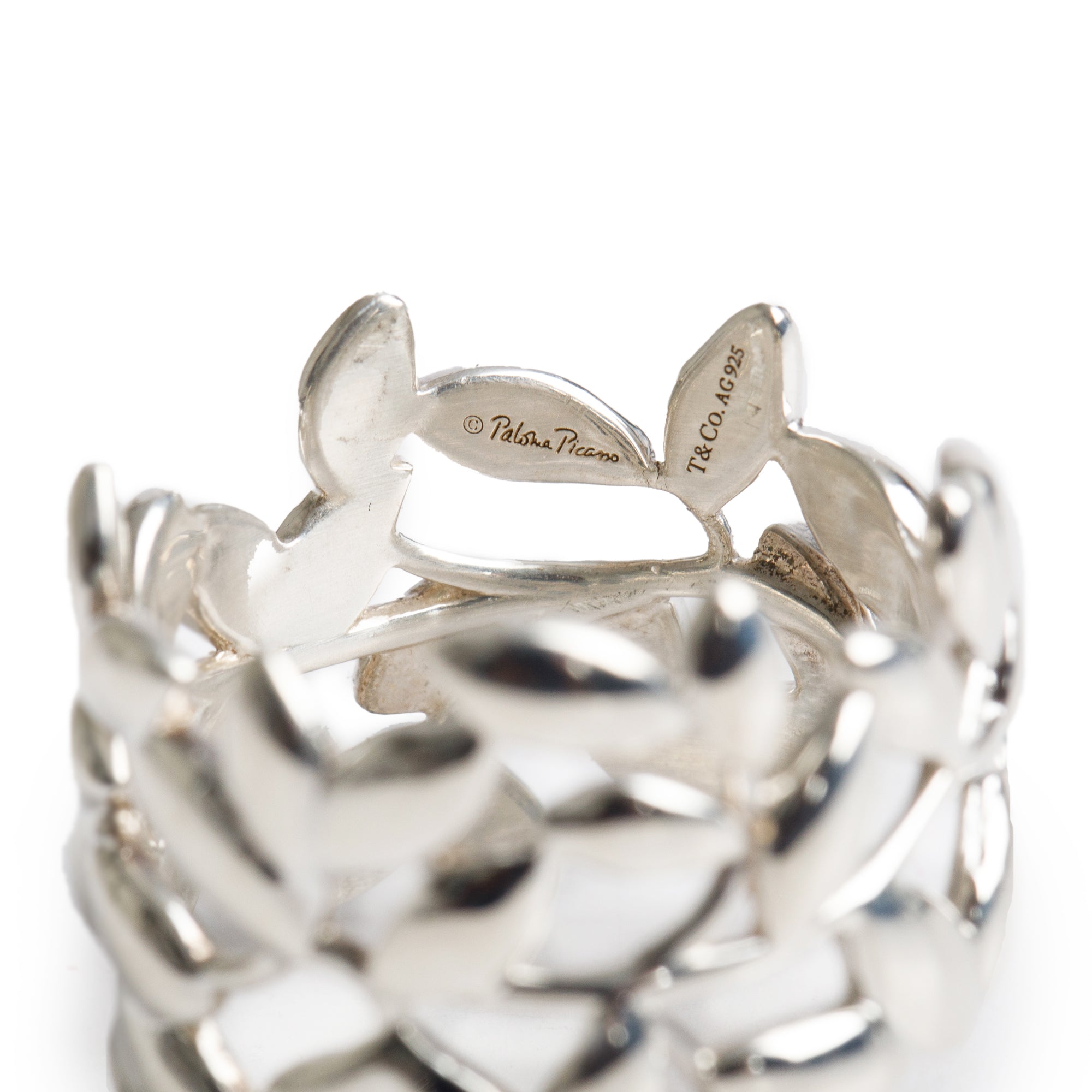 Tiffany & Co. Paloma Picasso Olive Leaf Band Ring, Size 7