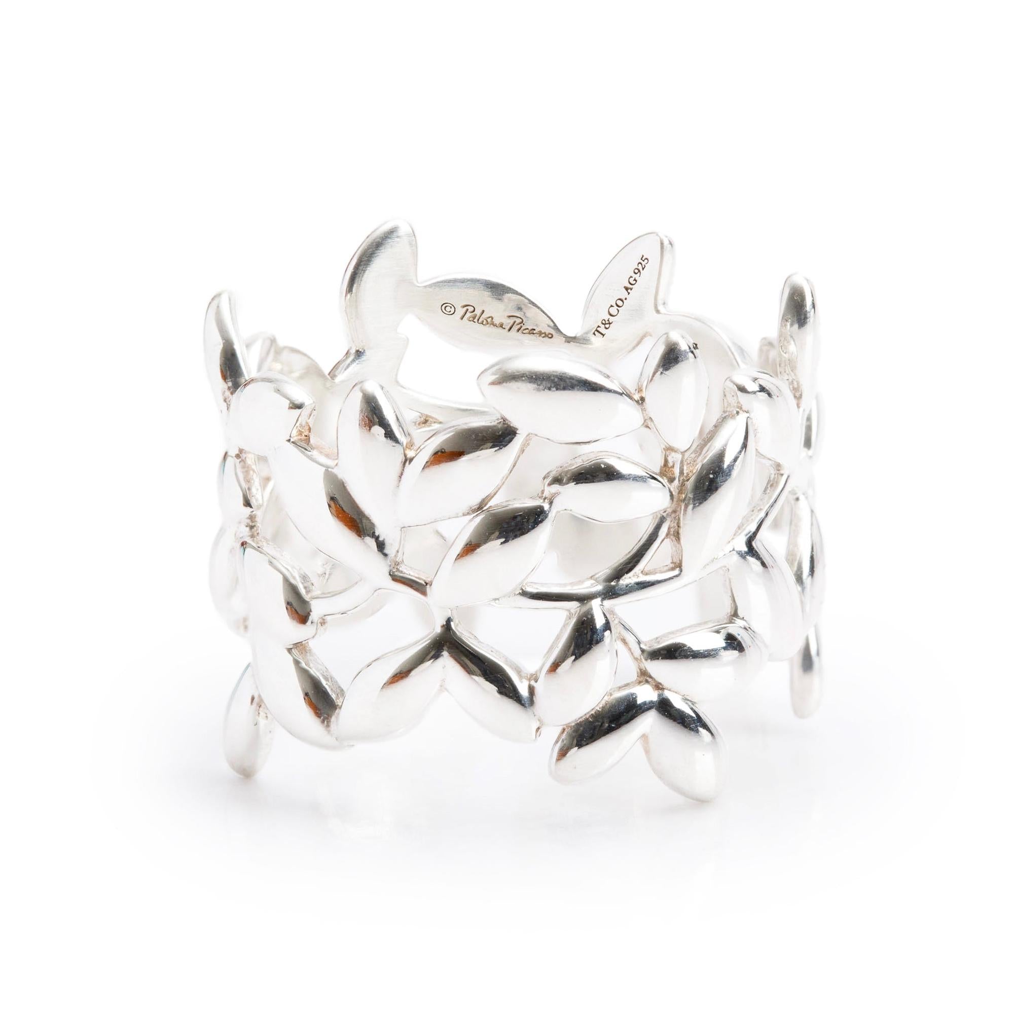 Tiffany & Co. Paloma Picasso Olive Leaf Band Ring, Size 7