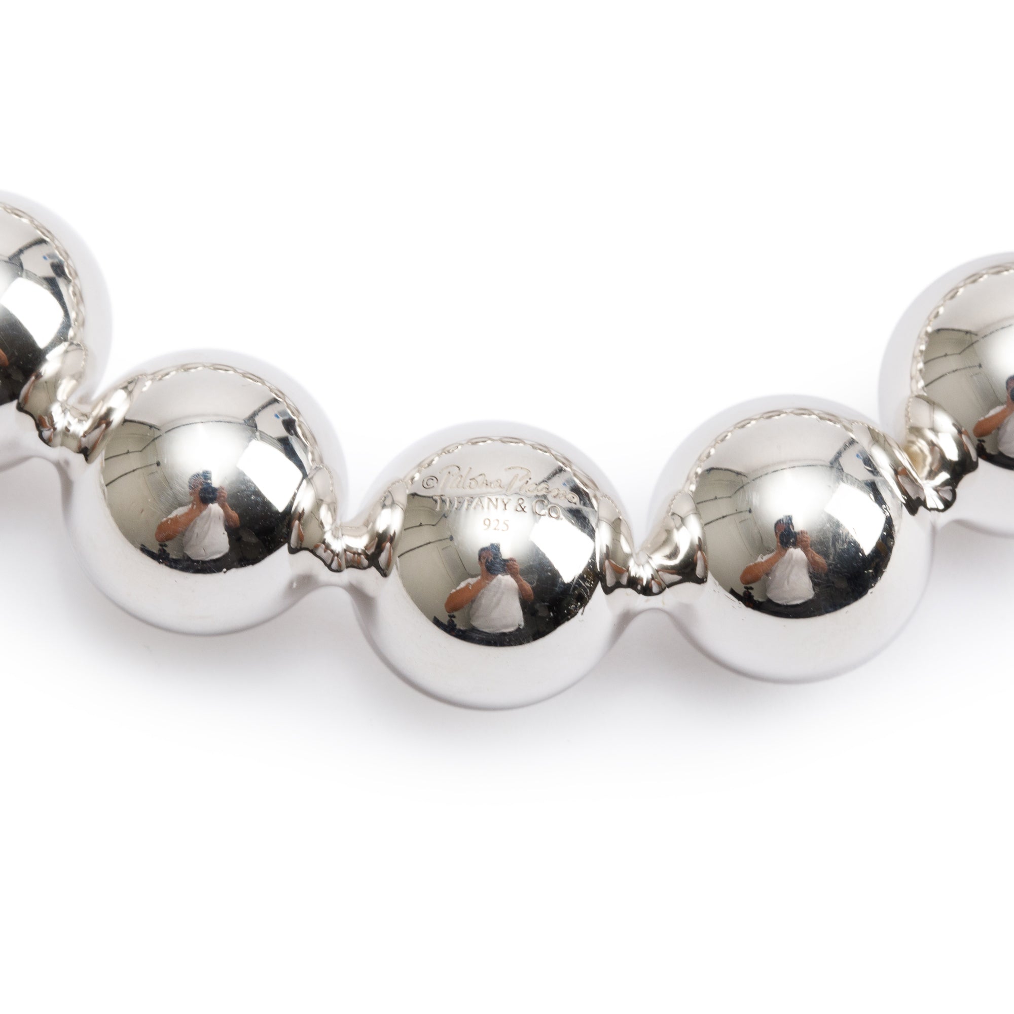 Tiffany & Co. Paloma Picasso Sterling Silver Ball Bangle Bracelet