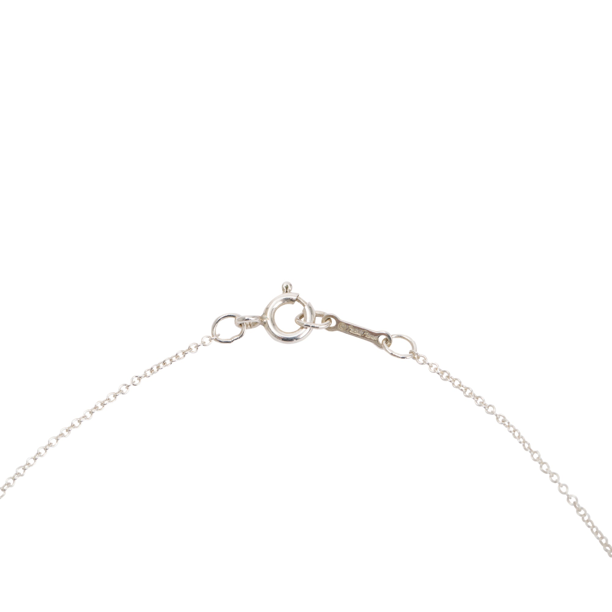 Tiffany & Co. Paloma Picasso Sterling Silver Diamond Loving Heart Pendant Necklace