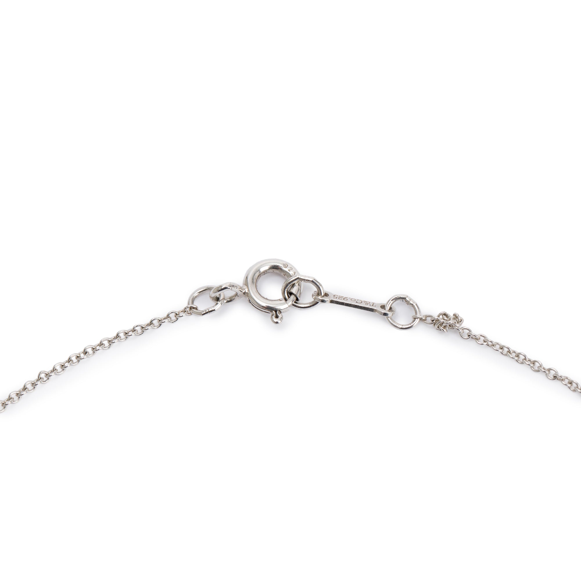 Tiffany & Co. Paloma Picasso Sterling Silver Diamond X O X Bar Pendant Necklace