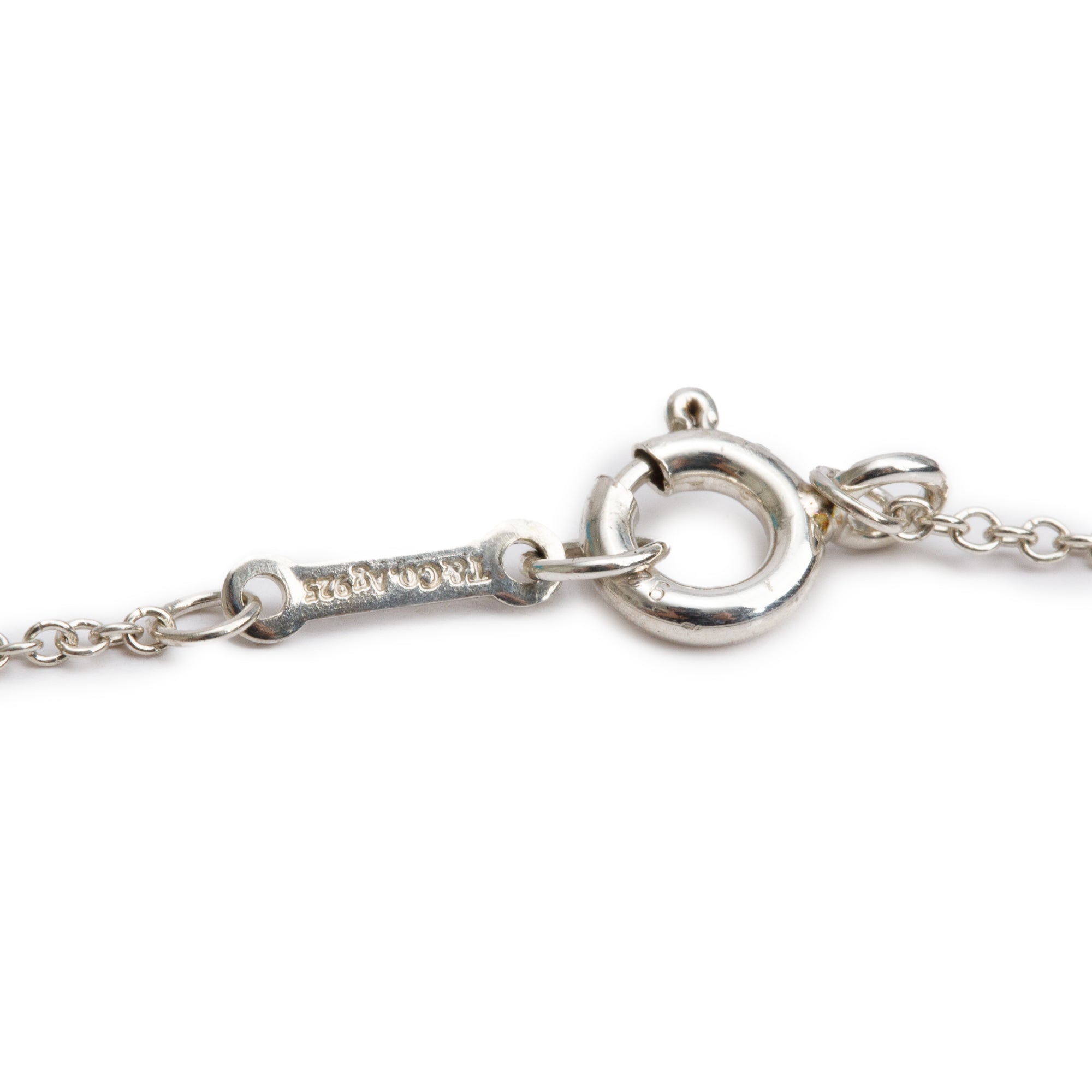 Tiffany & Co. Paloma Picasso Sterling Silver Graffiti Love Pendant Necklace, Size Small