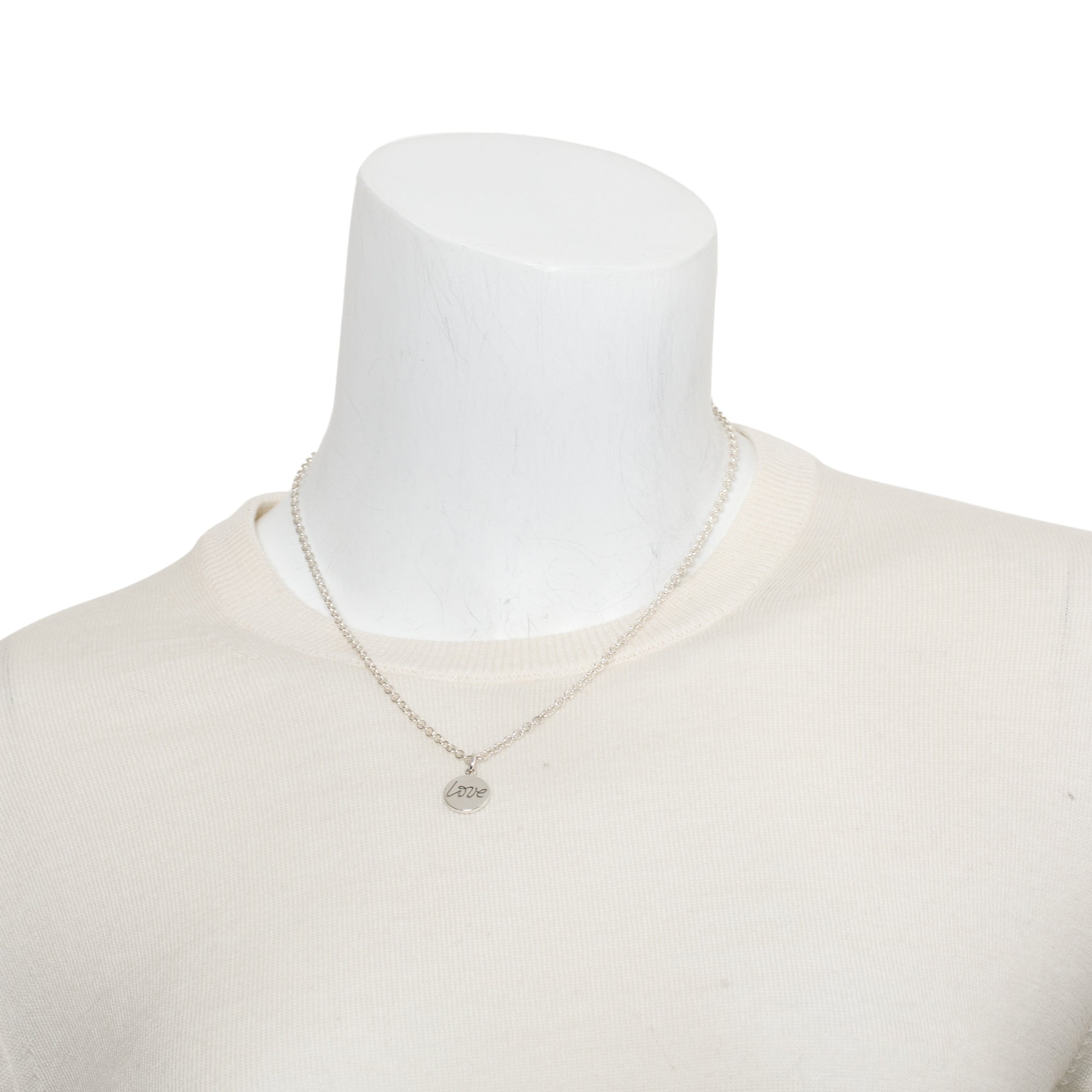 Tiffany & Co. Paloma Picasso Sterling Silver Love Circle Charm Necklace