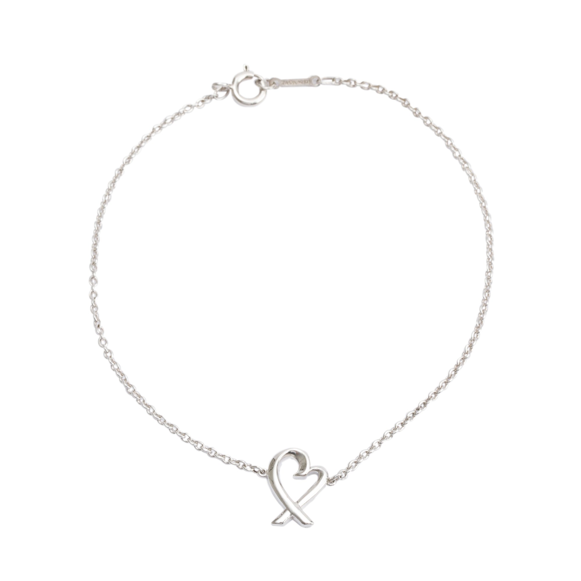 Tiffany & Co. Paloma Picasso Sterling Silver Loving Heart Bracelet