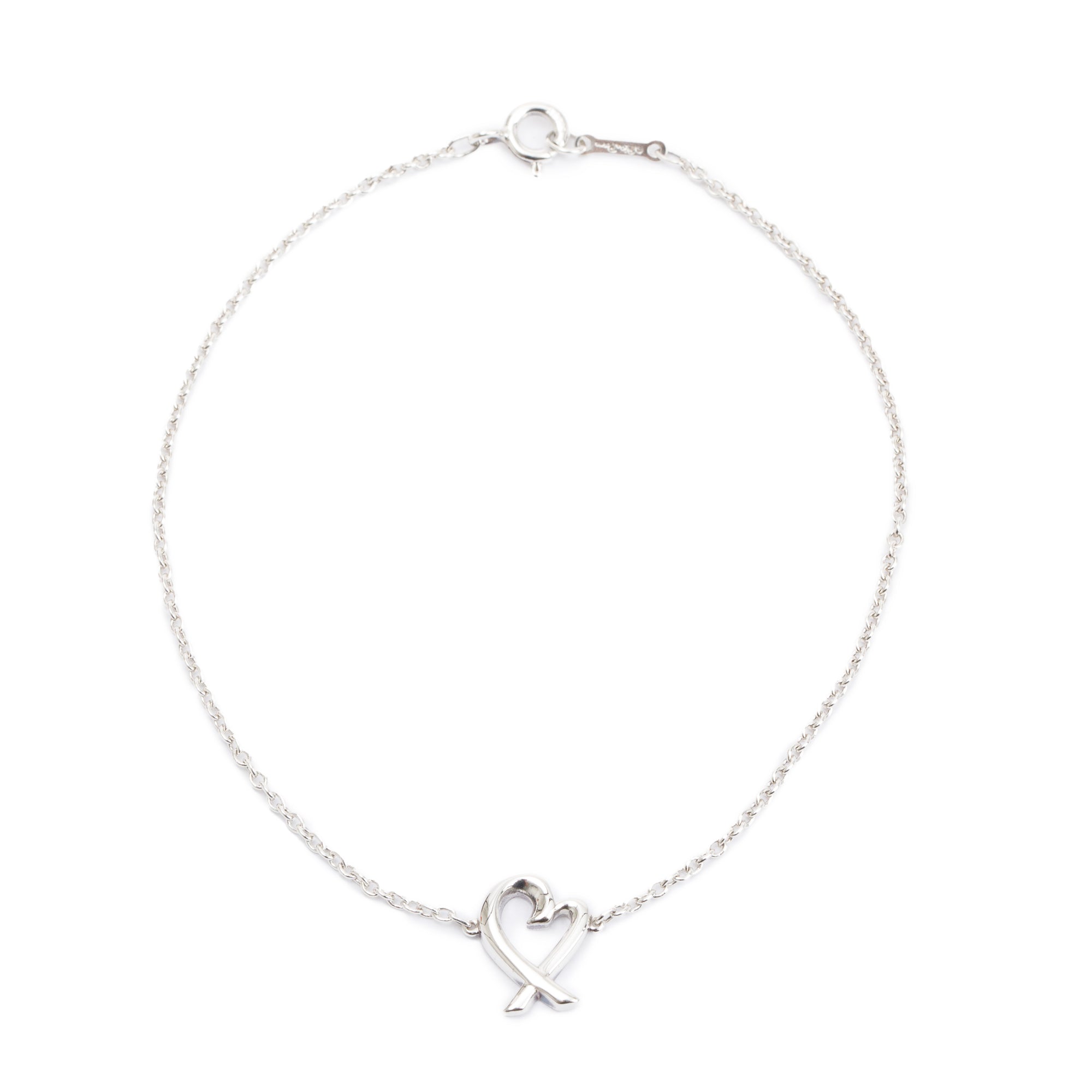 Tiffany & Co. Paloma Picasso Sterling Silver Loving Heart Bracelet