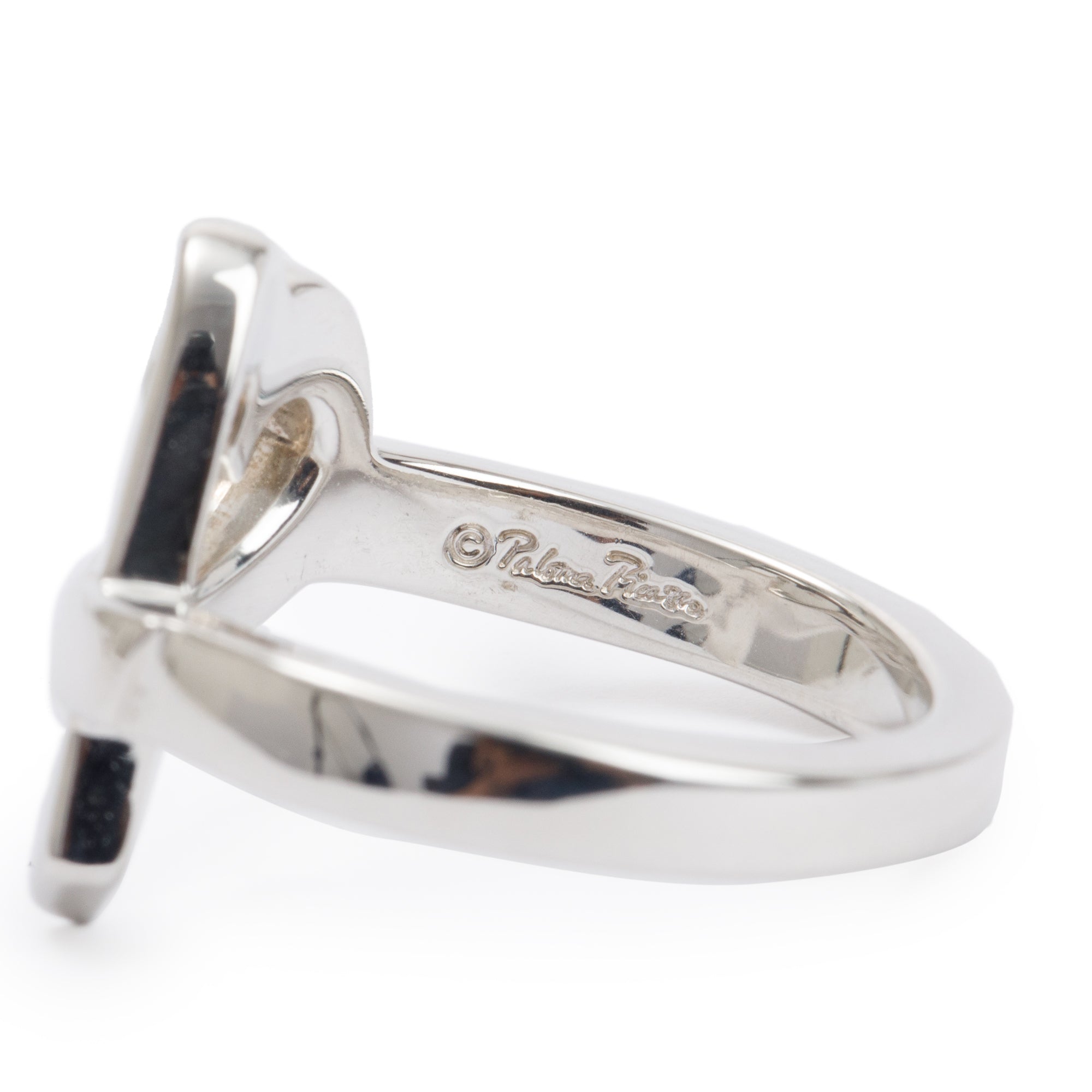 Tiffany & Co. Paloma Picasso Sterling Silver Loving Heart Ring, Size 5.25