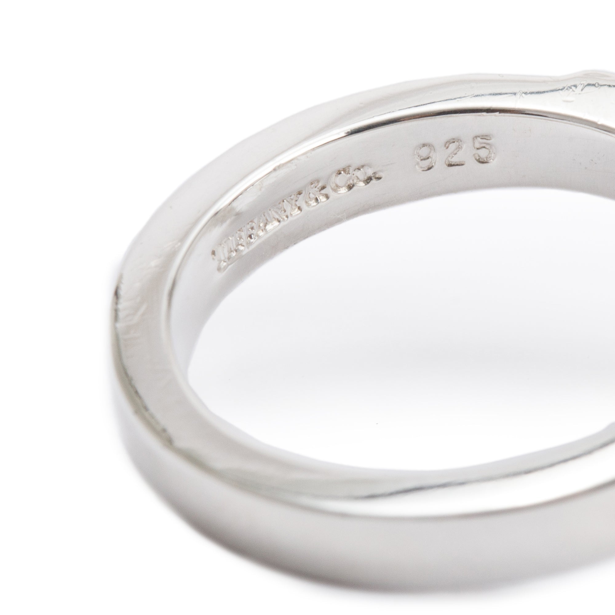 Tiffany & Co. Paloma Picasso Sterling Silver Loving Heart Ring, Size 5.25