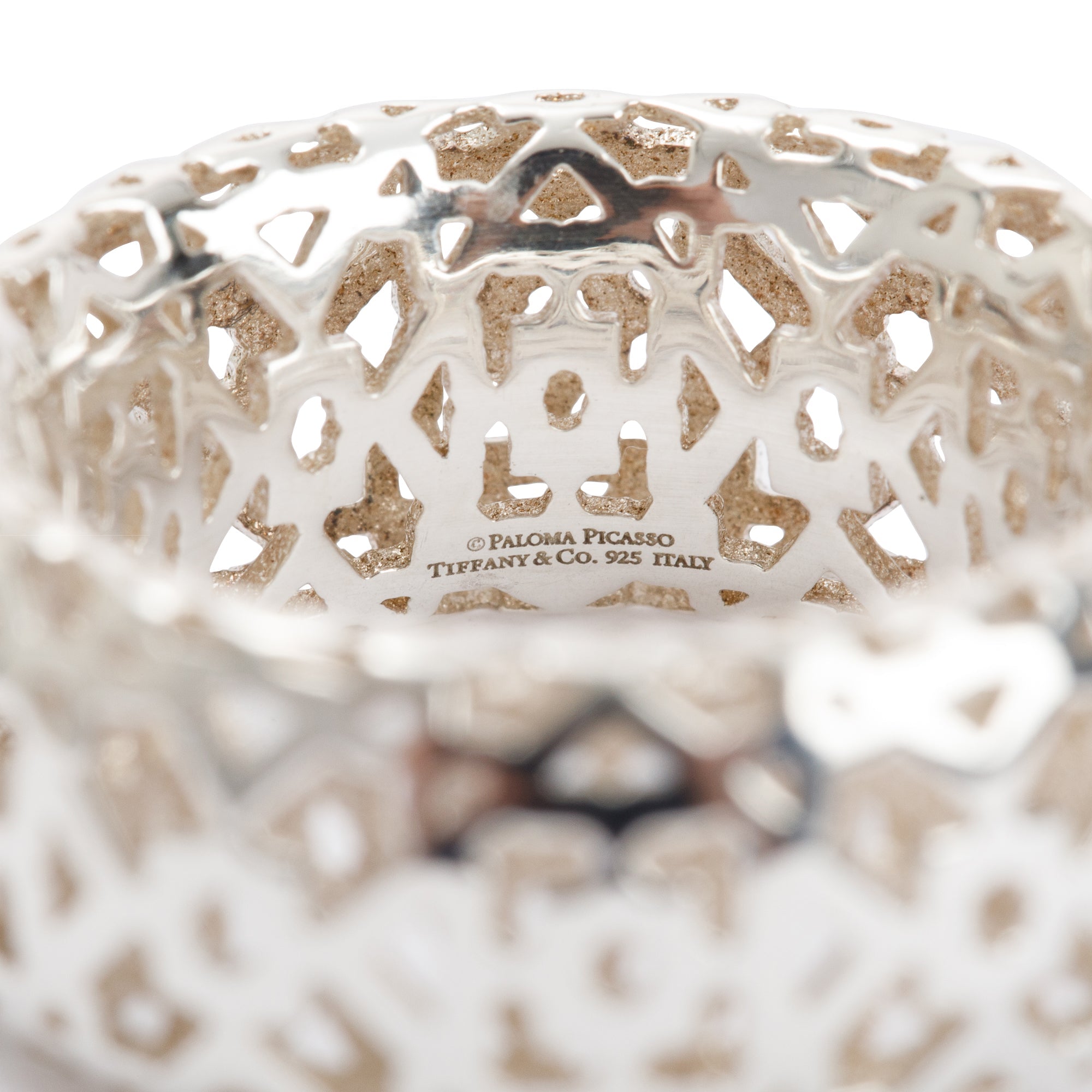 Tiffany & Co. Paloma Picasso Sterling Silver Marrakesh Band Ring, Size 6.25
