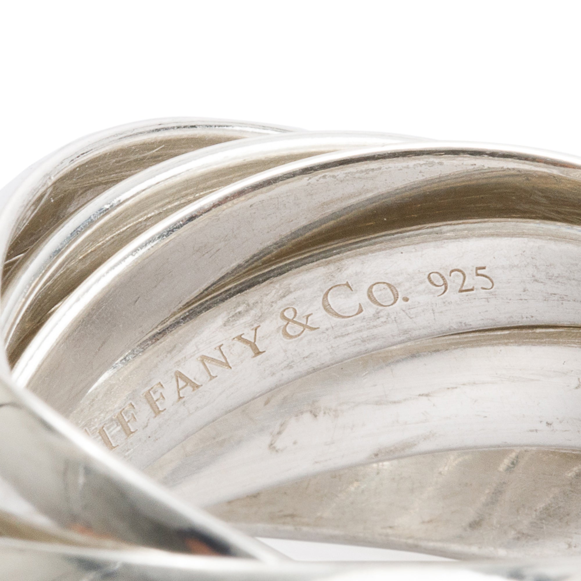 Tiffany & Co. Paloma Picasso Sterling Silver Melody Nine-Band Ring, Size 8.5