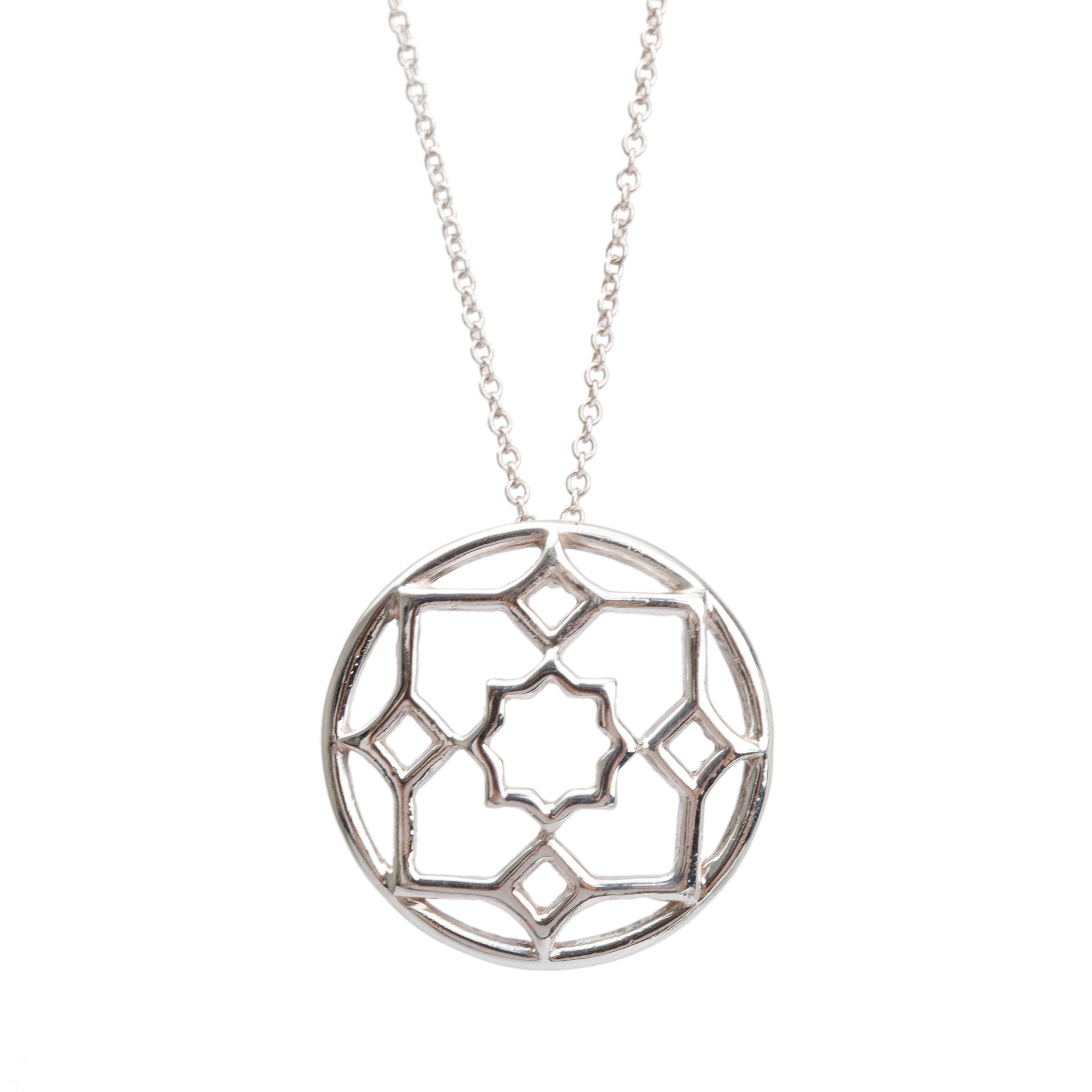 Tiffany & Co. Paloma Picasso Sterling Silver Zellige Pendant Necklace