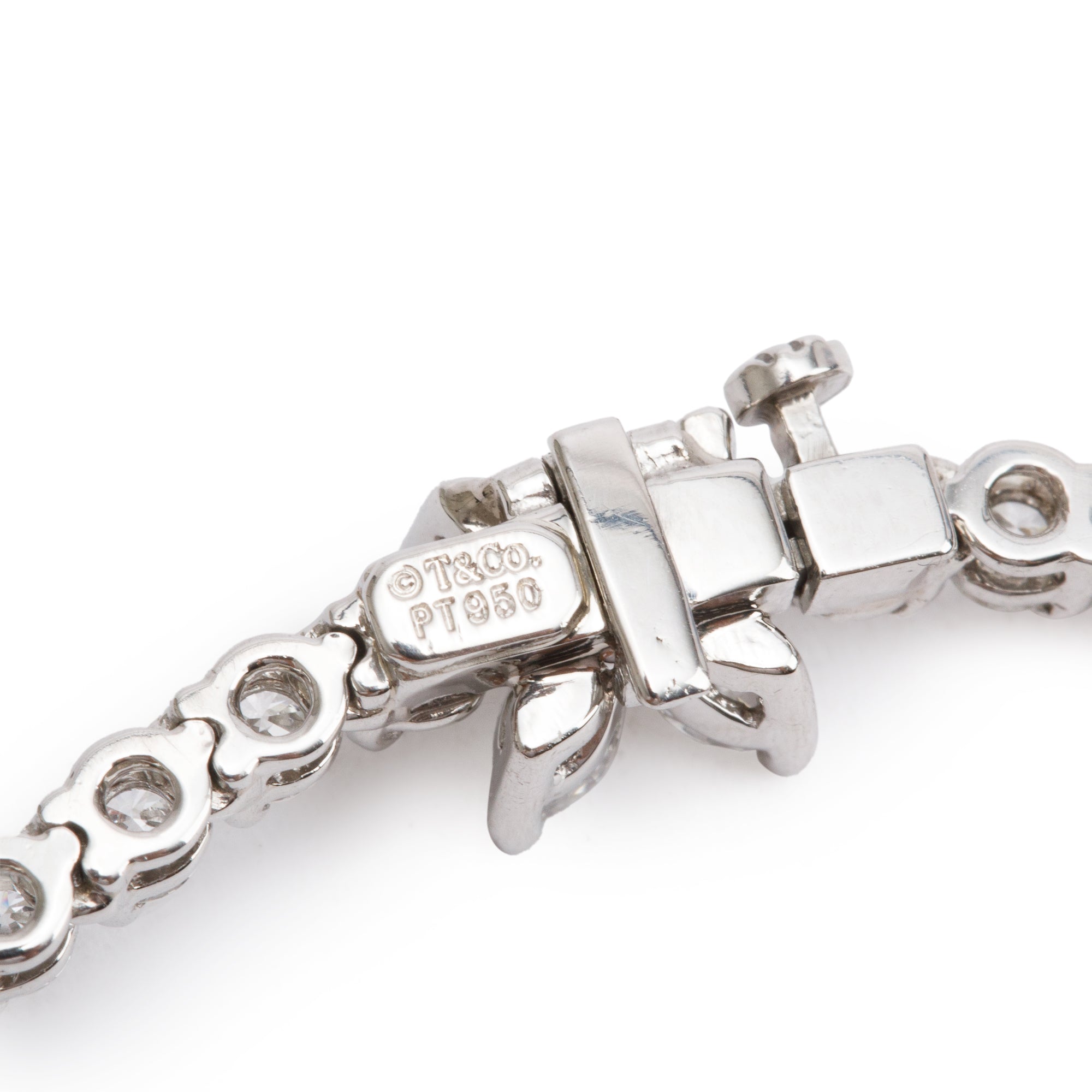 Tiffany & Co. Platinum 10.39 tcw. Diamond Victoria Graduated Line Necklace w/ Box