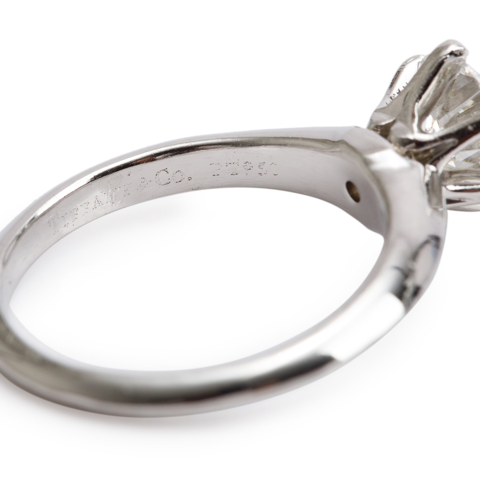 Tiffany & Co. Platinum 1.14 ct. Diamond Solitaire Engagement Ring, Size 5 w/ Box