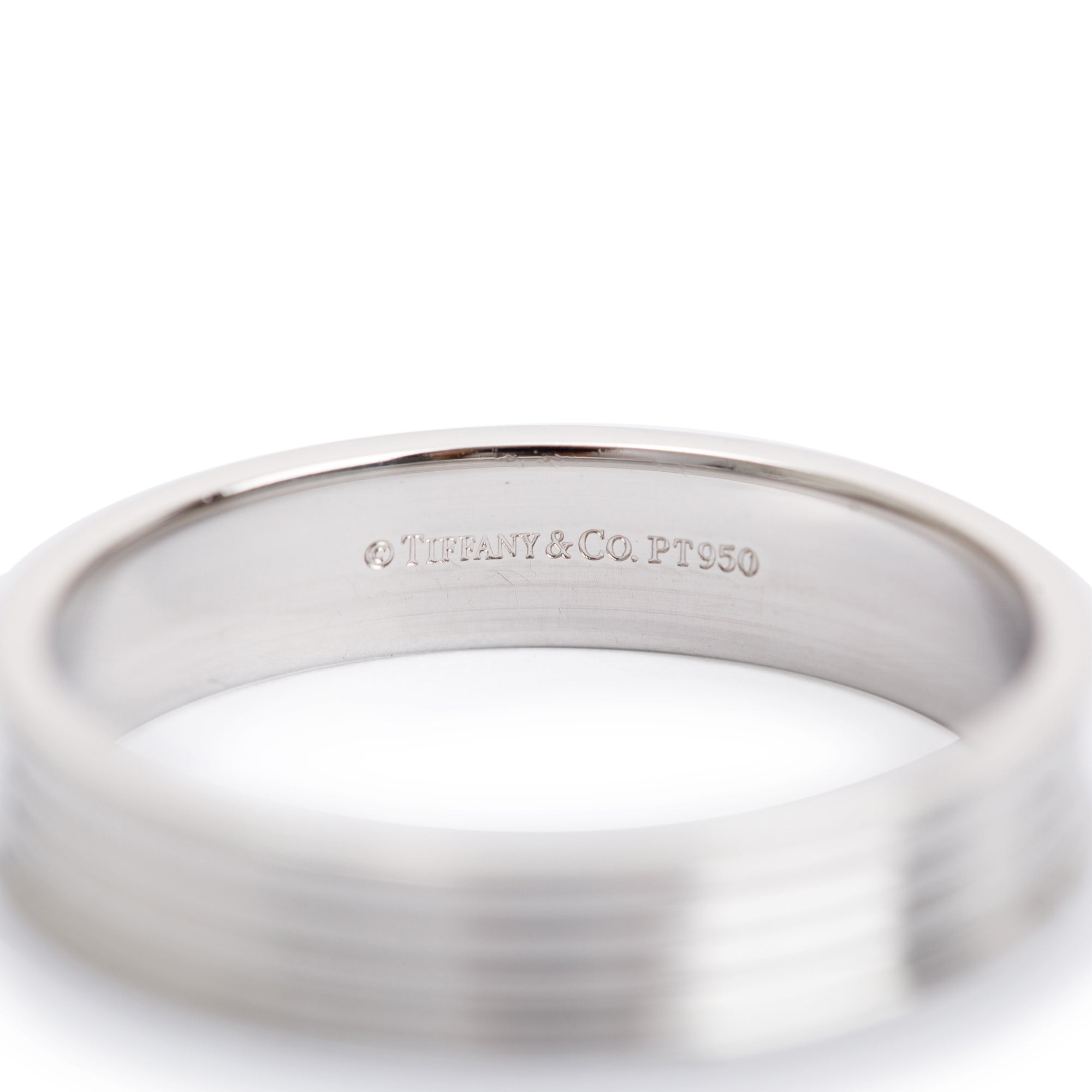 Tiffany & Co. Platinum 5MM Wedding Band Ring, Size 11.75