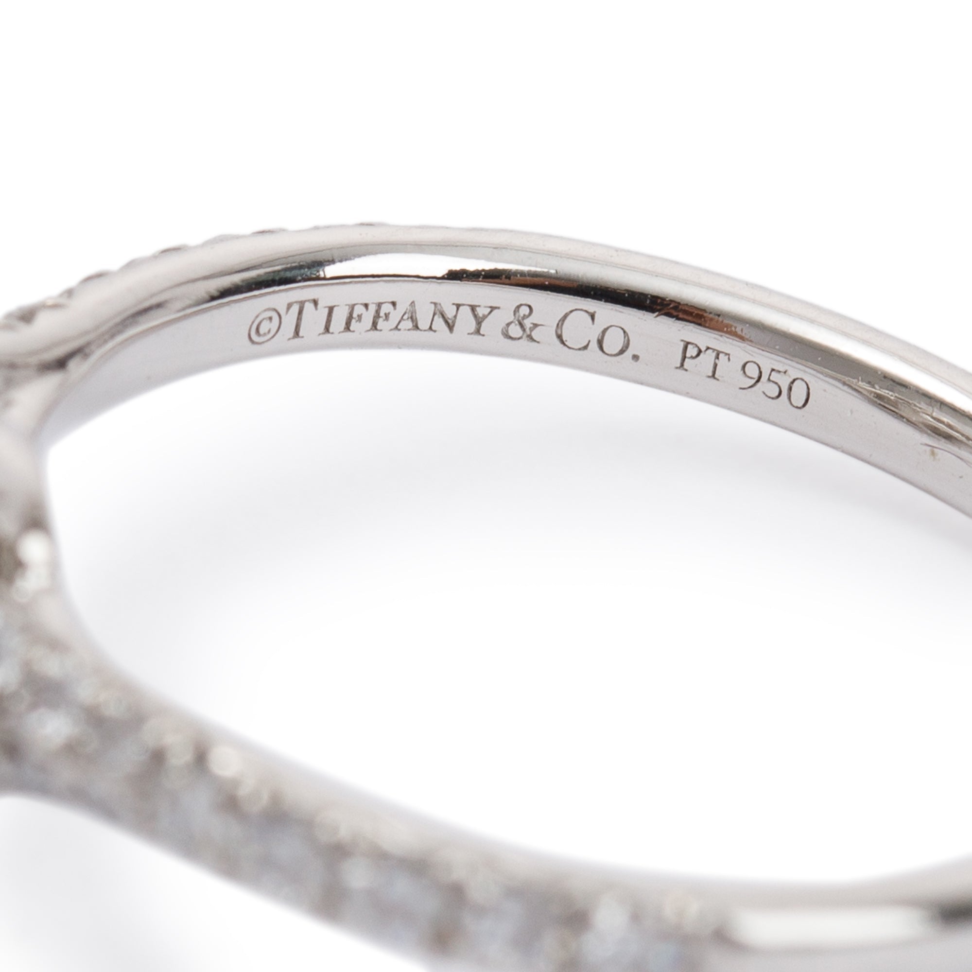 Tiffany & Co. Platinum Cushion-Cut Diamond Soleste Double Halo Engagement Ring w/ Box & Papers