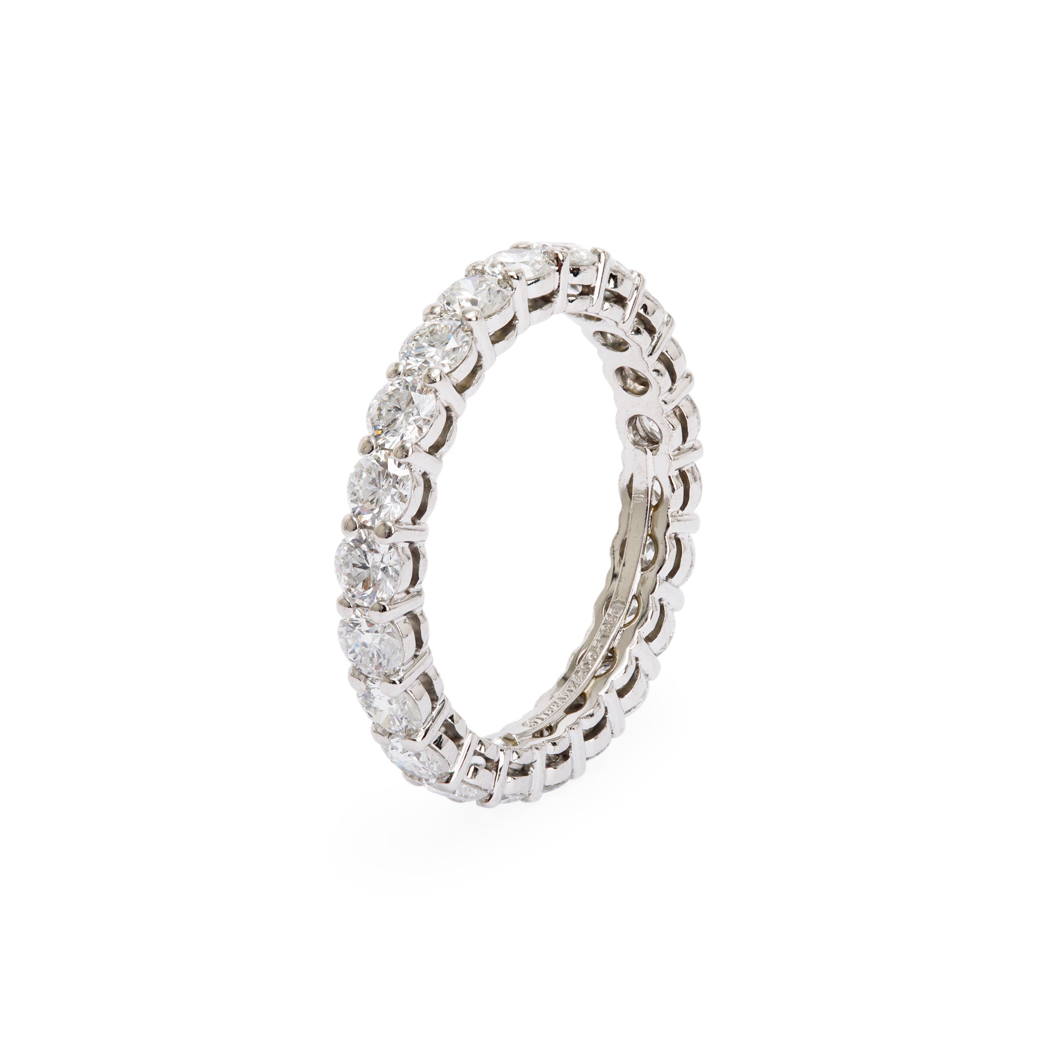 Tiffany & Co. Platinum Diamond Forever Eternity Band Ring w/ Box