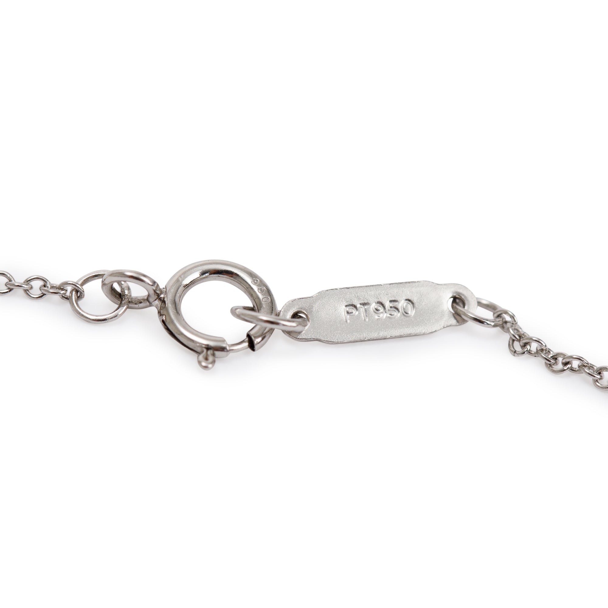 Tiffany & Co. Platinum Diamond Mini Flower Pendant Necklace