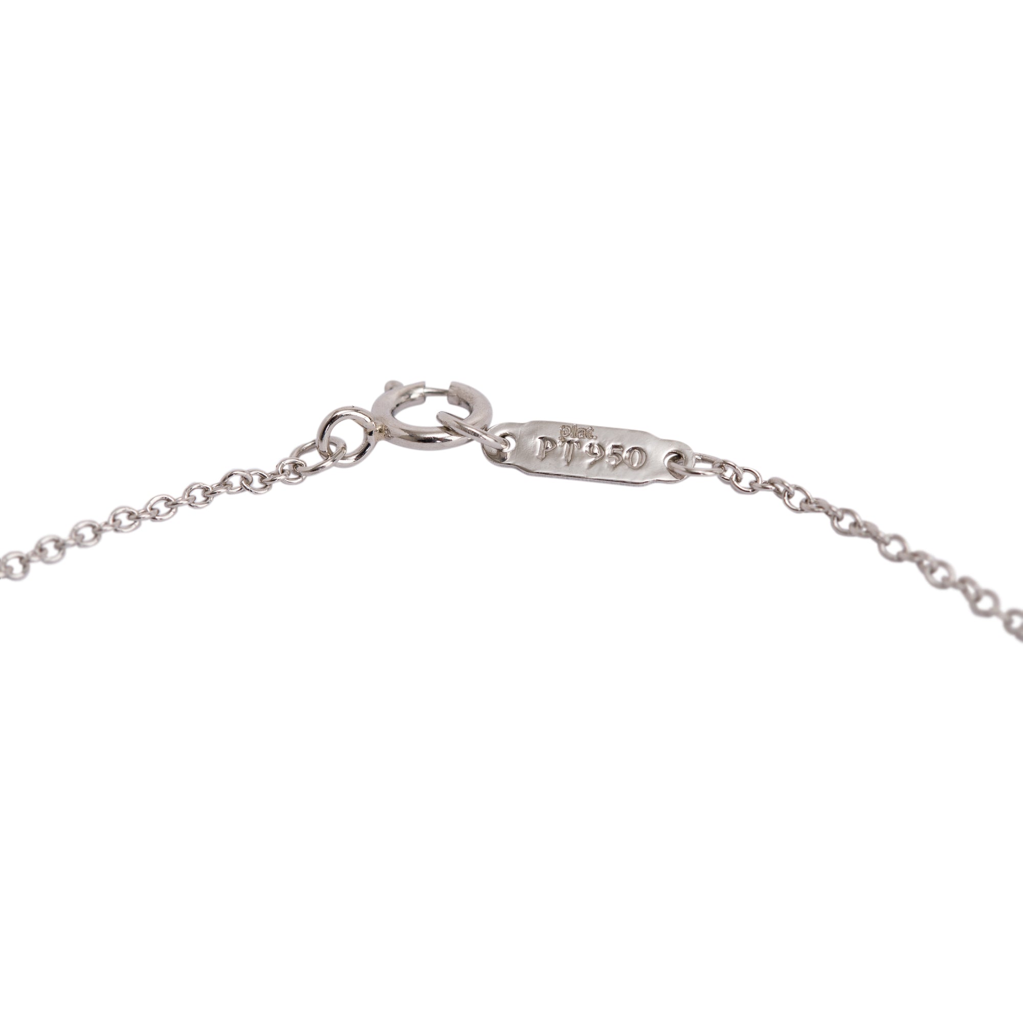 Tiffany & Co. Platinum Diamond Mini Heart Bracelet