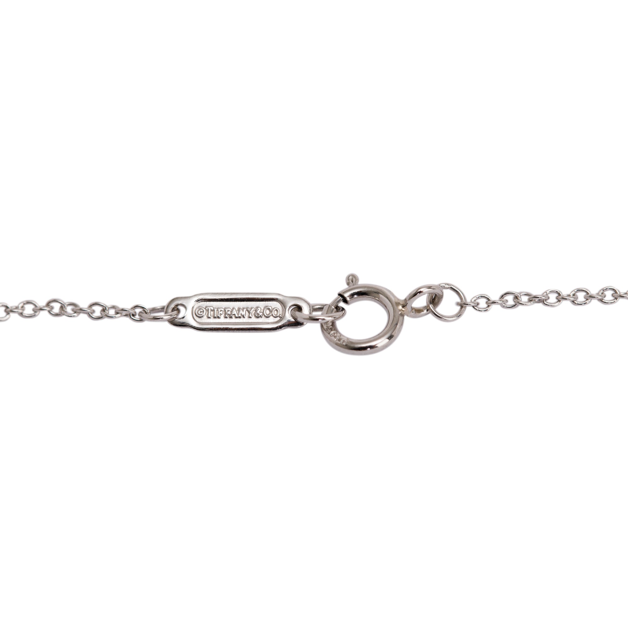 Tiffany & Co. Platinum Diamond Mini Heart Bracelet