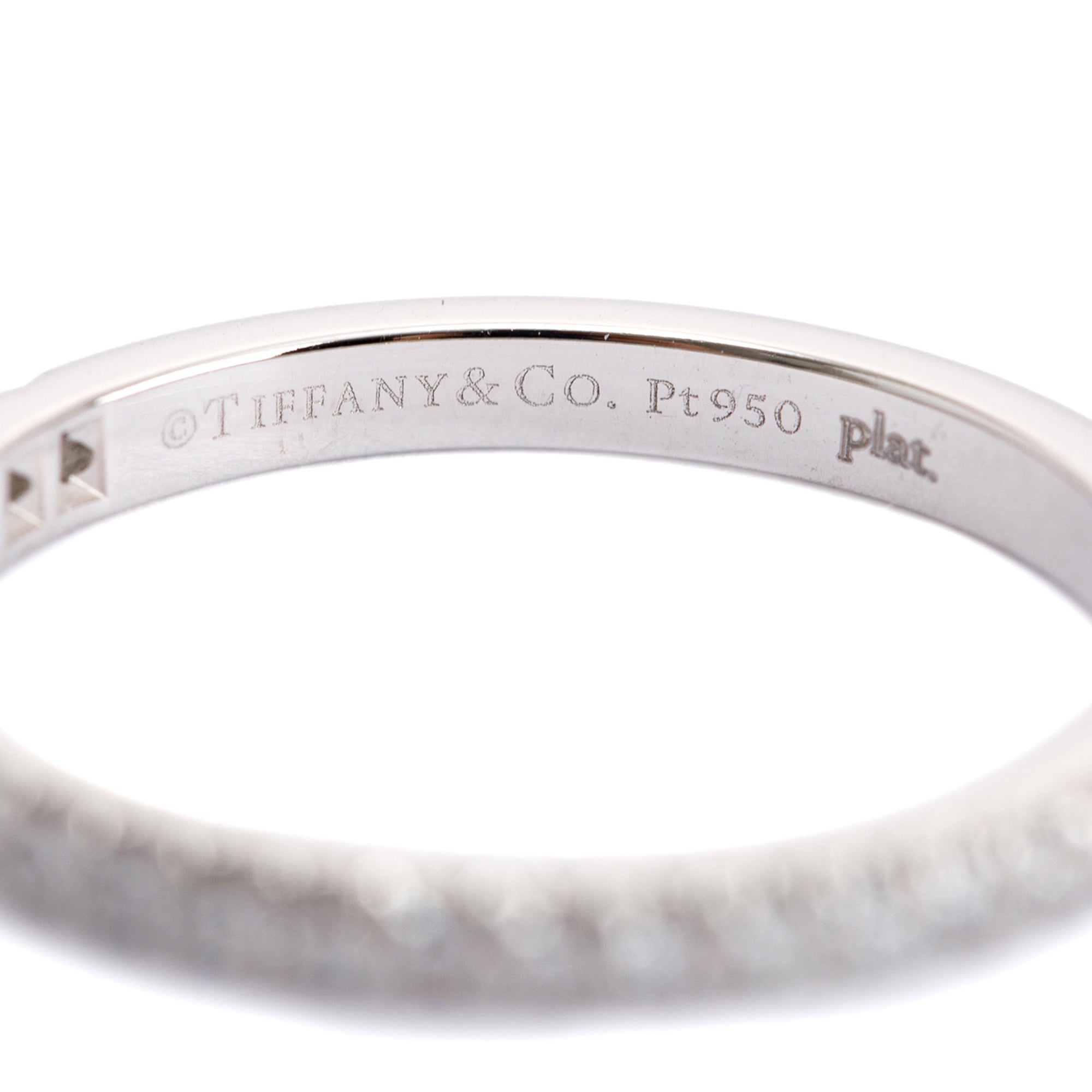 Tiffany & Co. Platinum & Diamond Soleste Half Eternity Ring