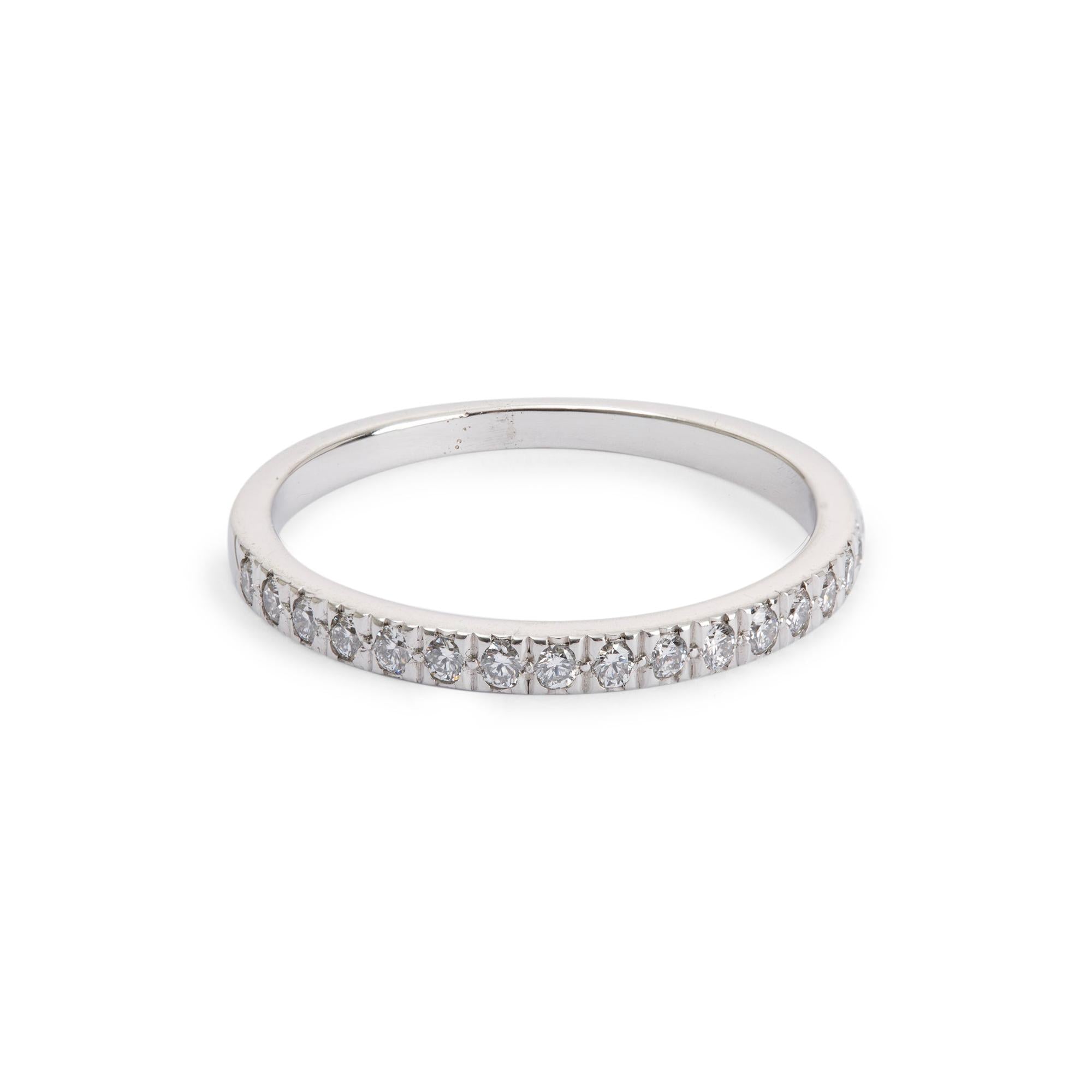 Tiffany & Co. Platinum & Diamond Soleste Half Eternity Ring