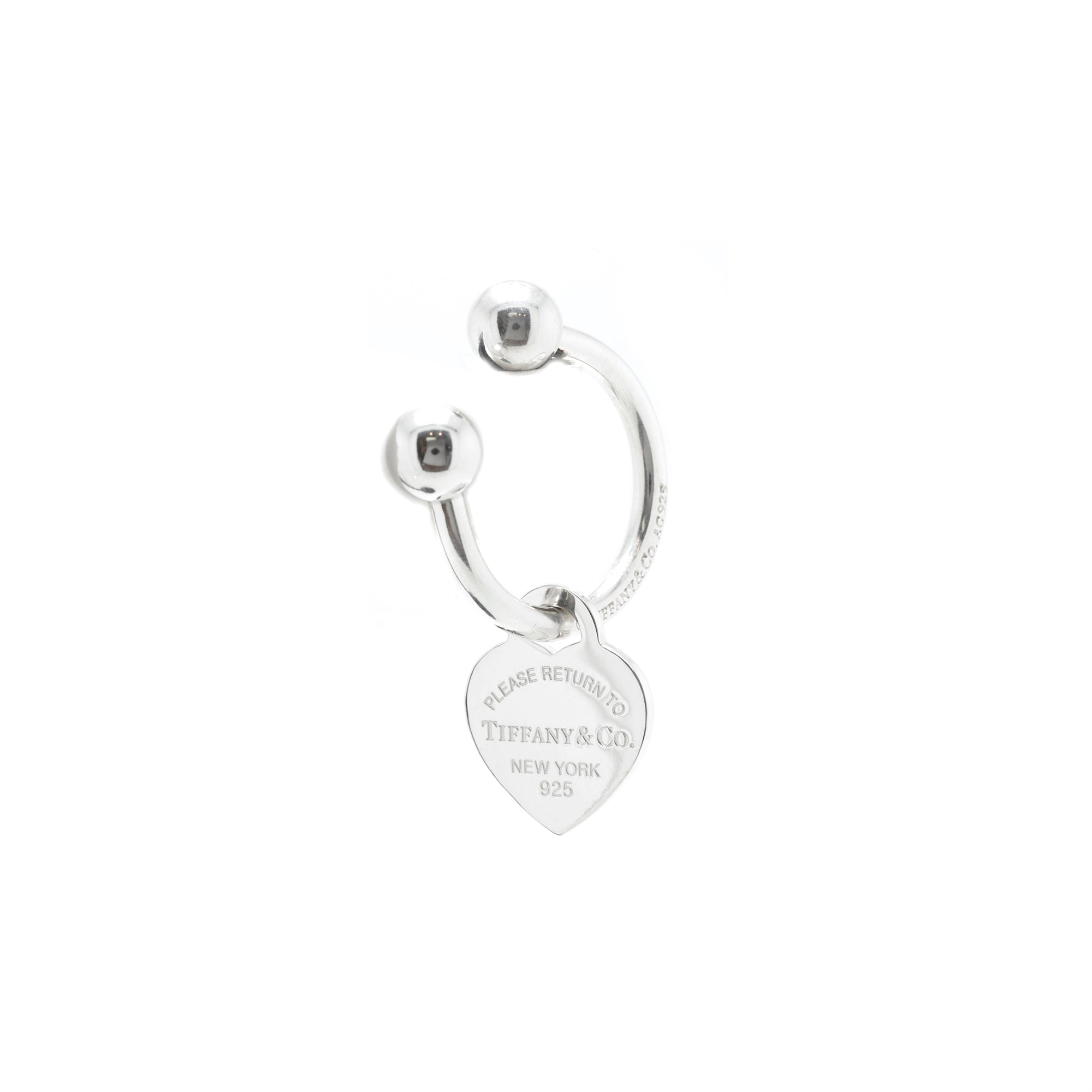 Tiffany & Co. Return to Tiffany Medium Heart Tag Key Ring