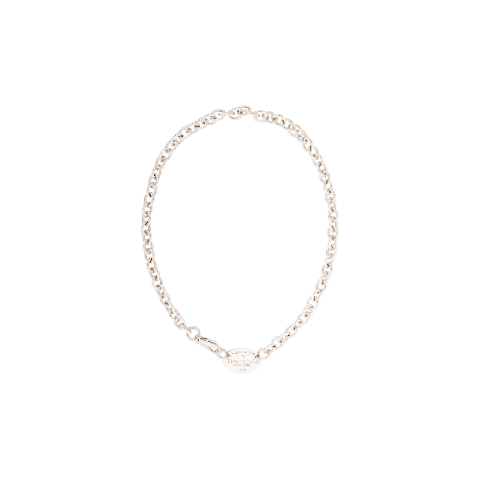 Tiffany & Co. Return to Tiffany Oval Tag Choker
