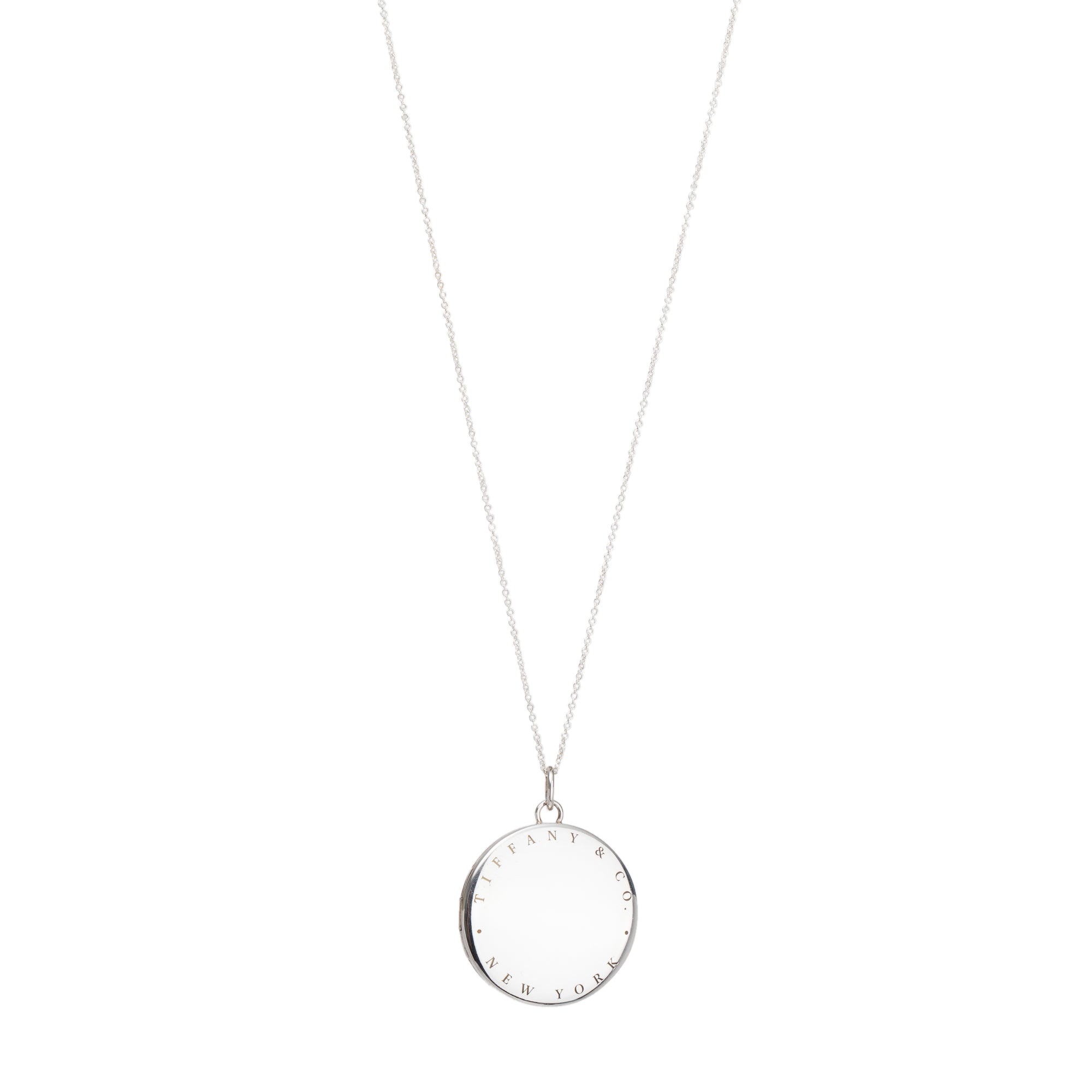 Tiffany & Co. Round Locket Pendant Necklace