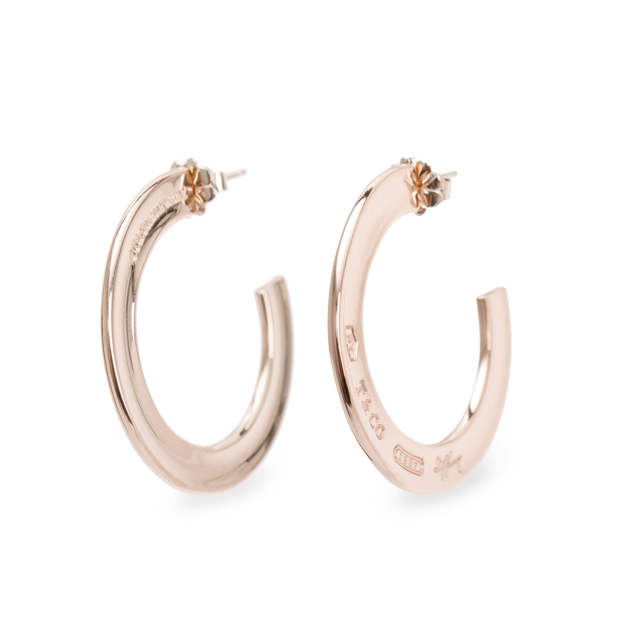 Tiffany & Co. Rubedo 1837 Flat Hoop Earrings