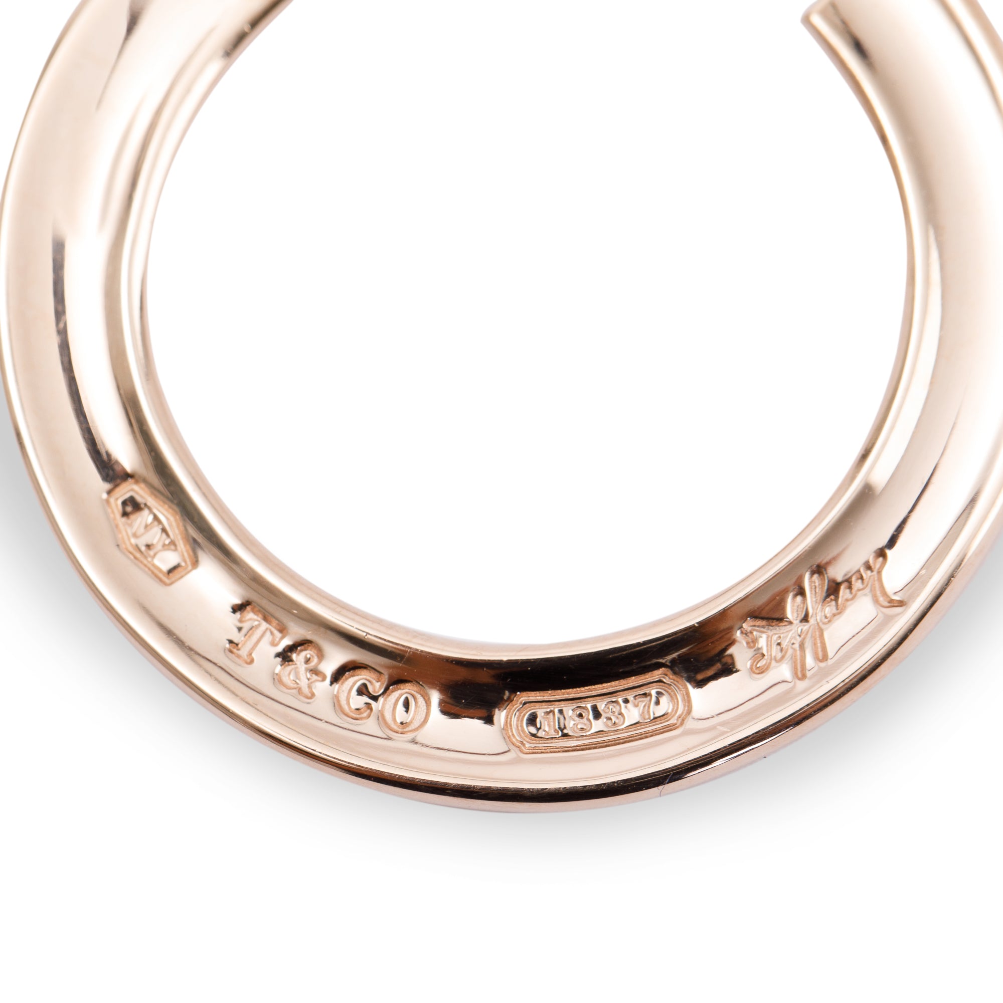 Tiffany & Co. Rubedo 1837 Flat Hoop Earrings