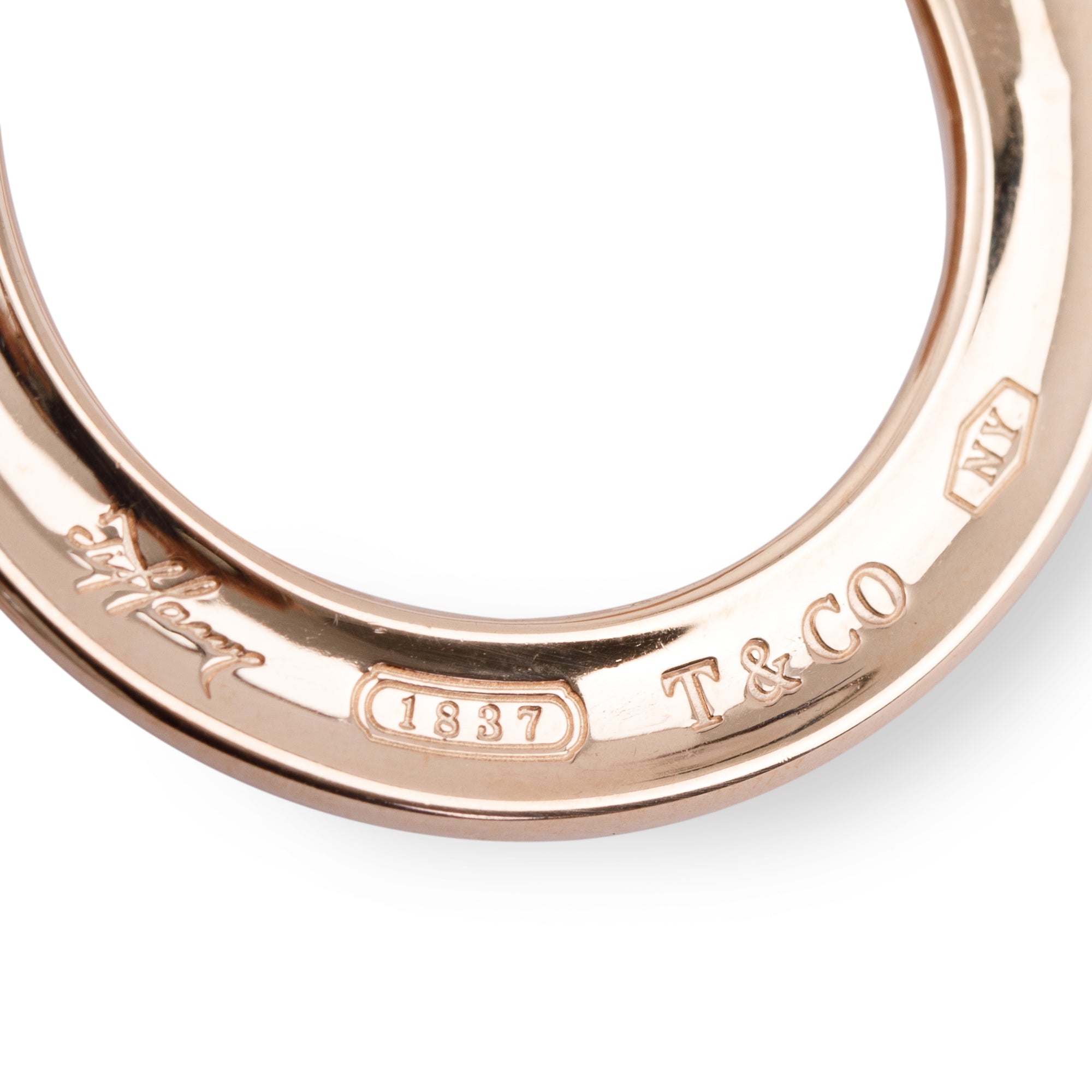 Tiffany & Co. Rubedo 1837 Flat Hoop Earrings