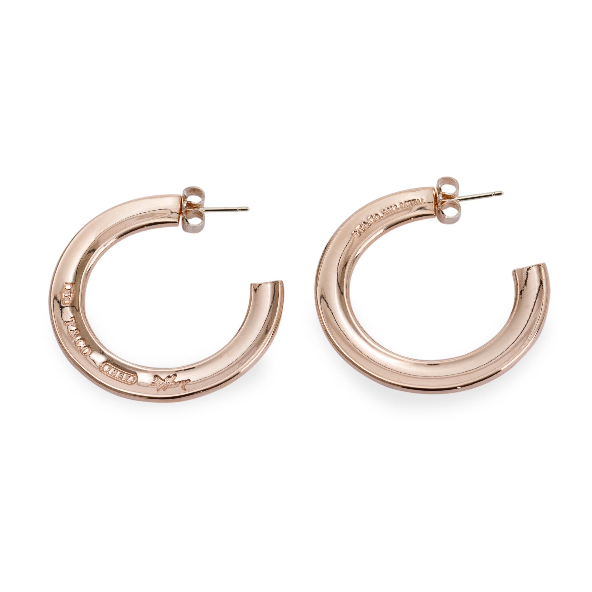 Tiffany & Co. Rubedo 1837 Flat Hoop Earrings