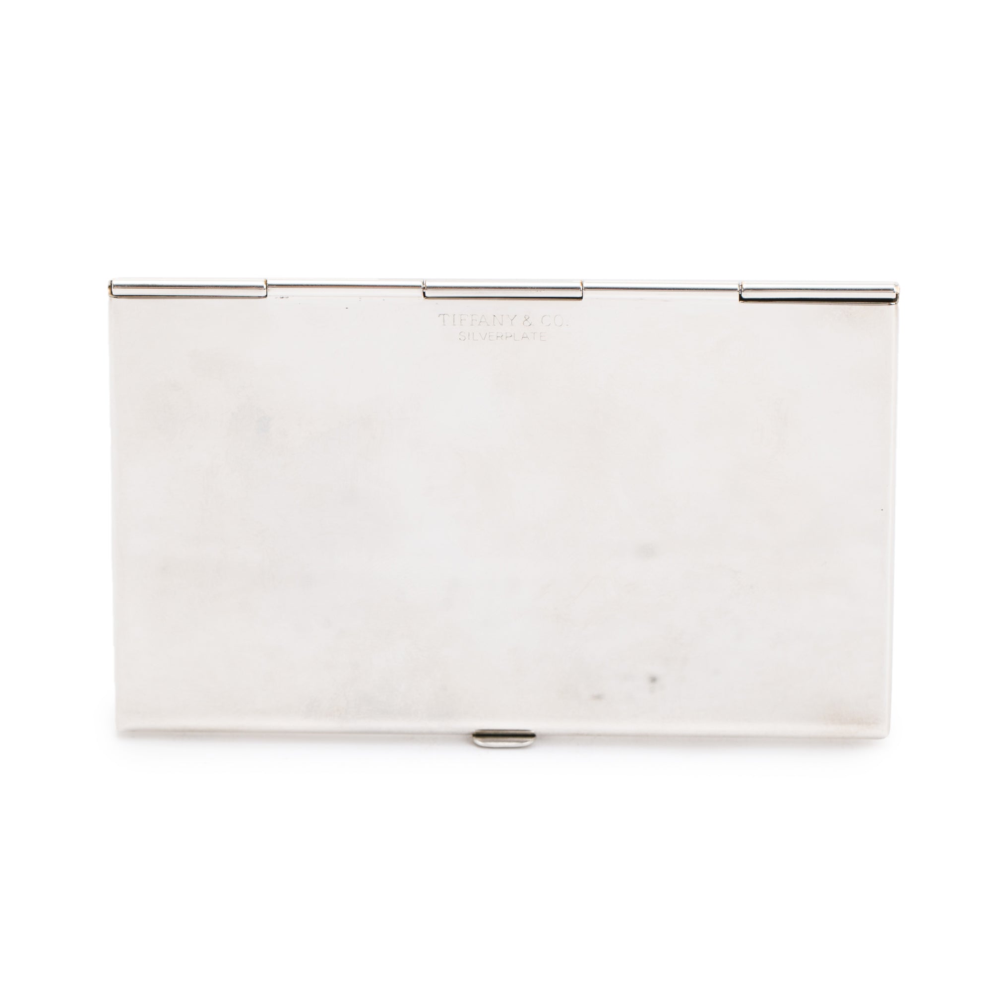 Tiffany & Co. Silver Plated Metal Card Holder w/ Box