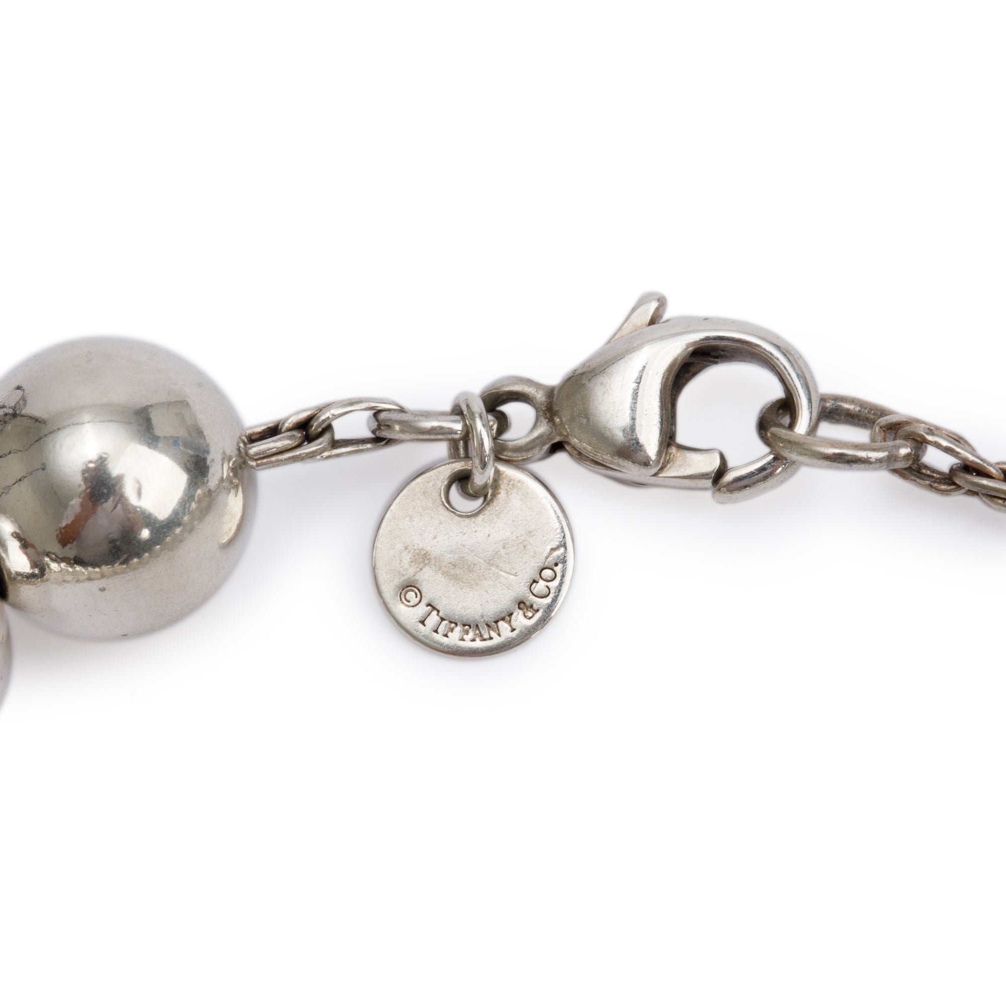 Tiffany & Co. Sterling Silver 10 MM HardWear Ball Bracelet