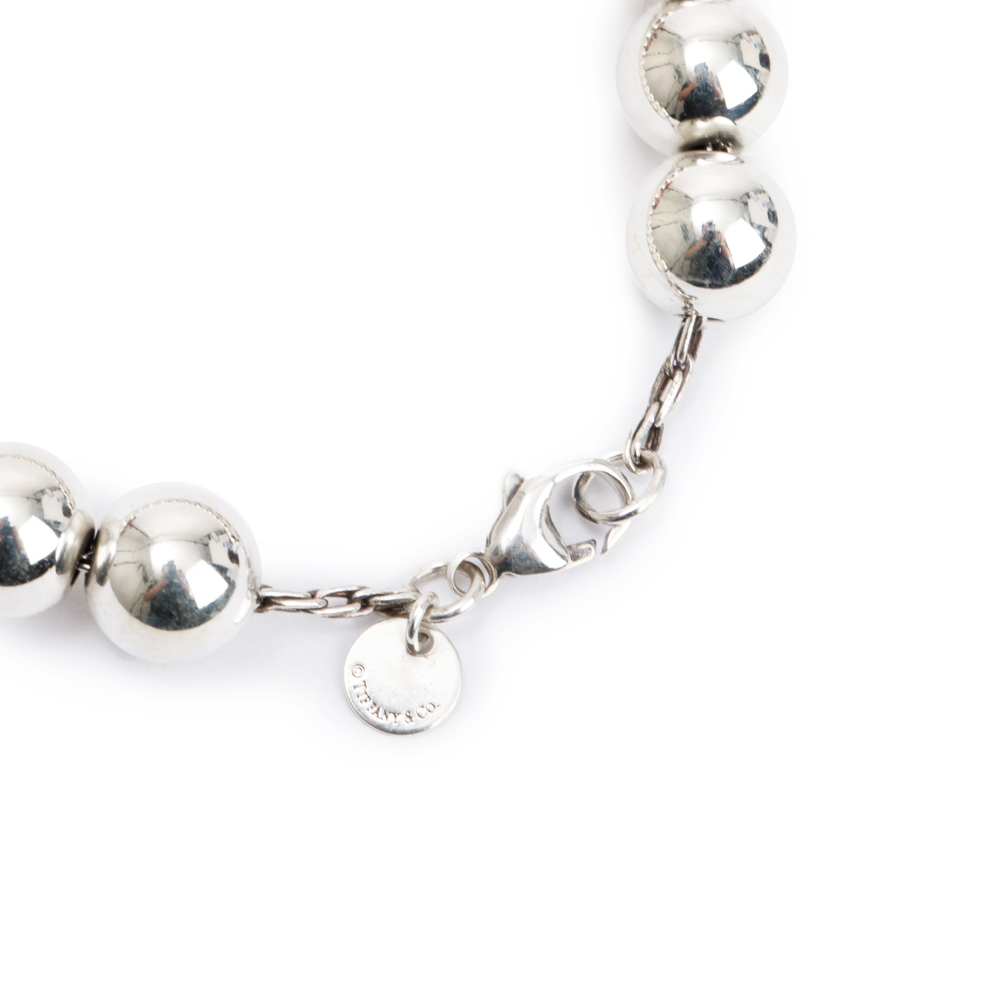 Tiffany & Co. Sterling Silver 10 MM HardWear Ball Bracelet