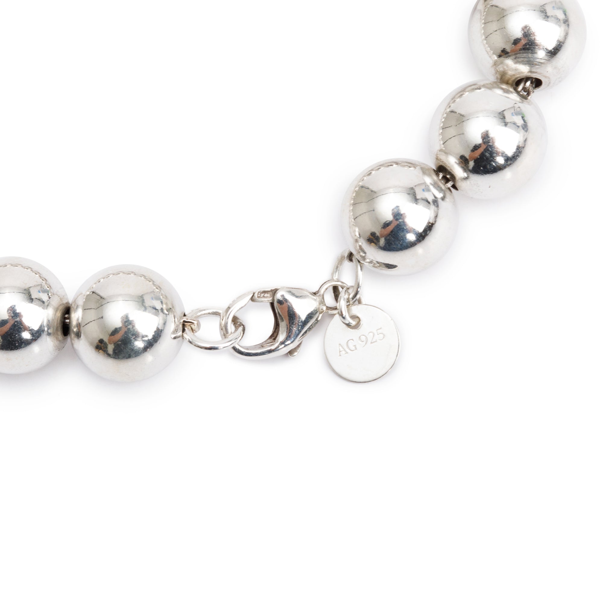 Tiffany & Co. Sterling Silver 10 MM HardWear Ball Bracelet