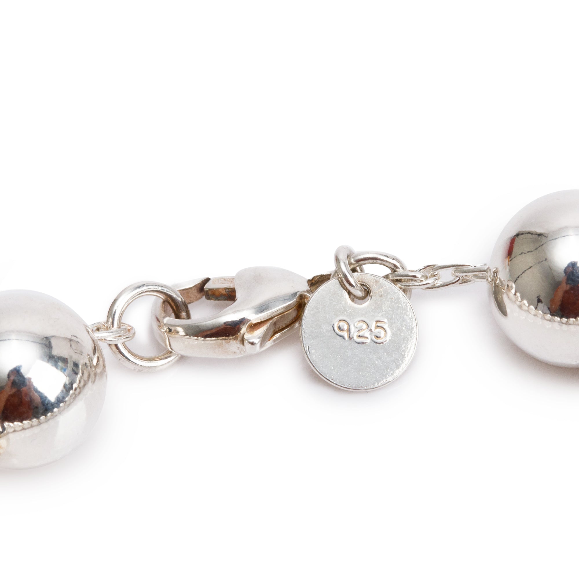 Tiffany & Co. Sterling Silver 10 MM HardWear Ball Bracelet
