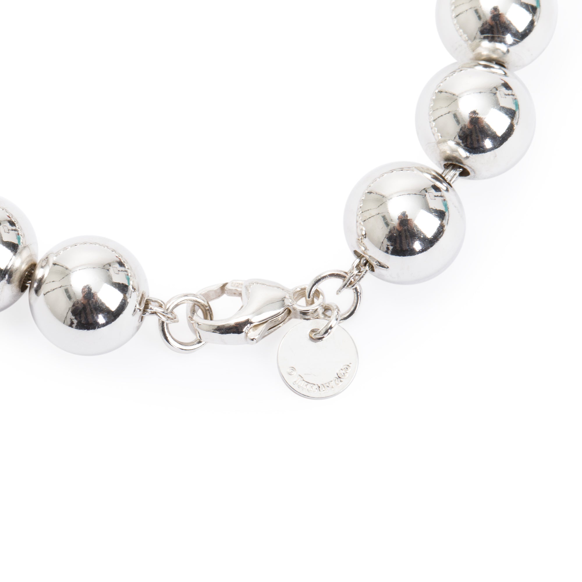 Tiffany & Co. Sterling Silver 10 MM HardWear Ball Bracelet