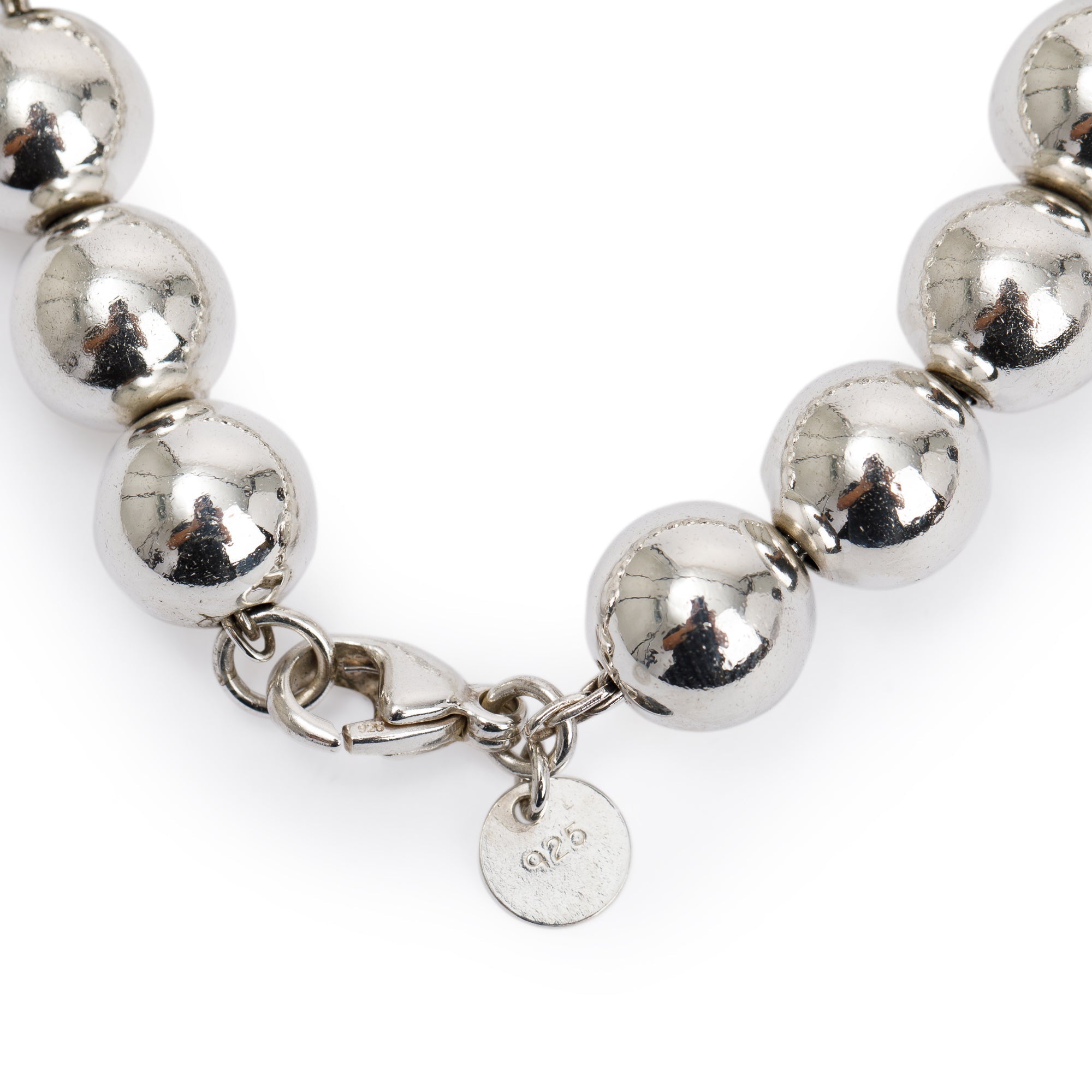 Tiffany & Co. Sterling Silver 10 MM HardWear Ball Bracelet