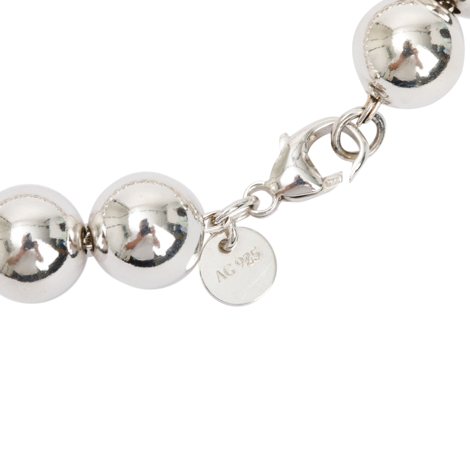 Tiffany & Co. Sterling Silver 10 MM HardWear Ball Bracelet