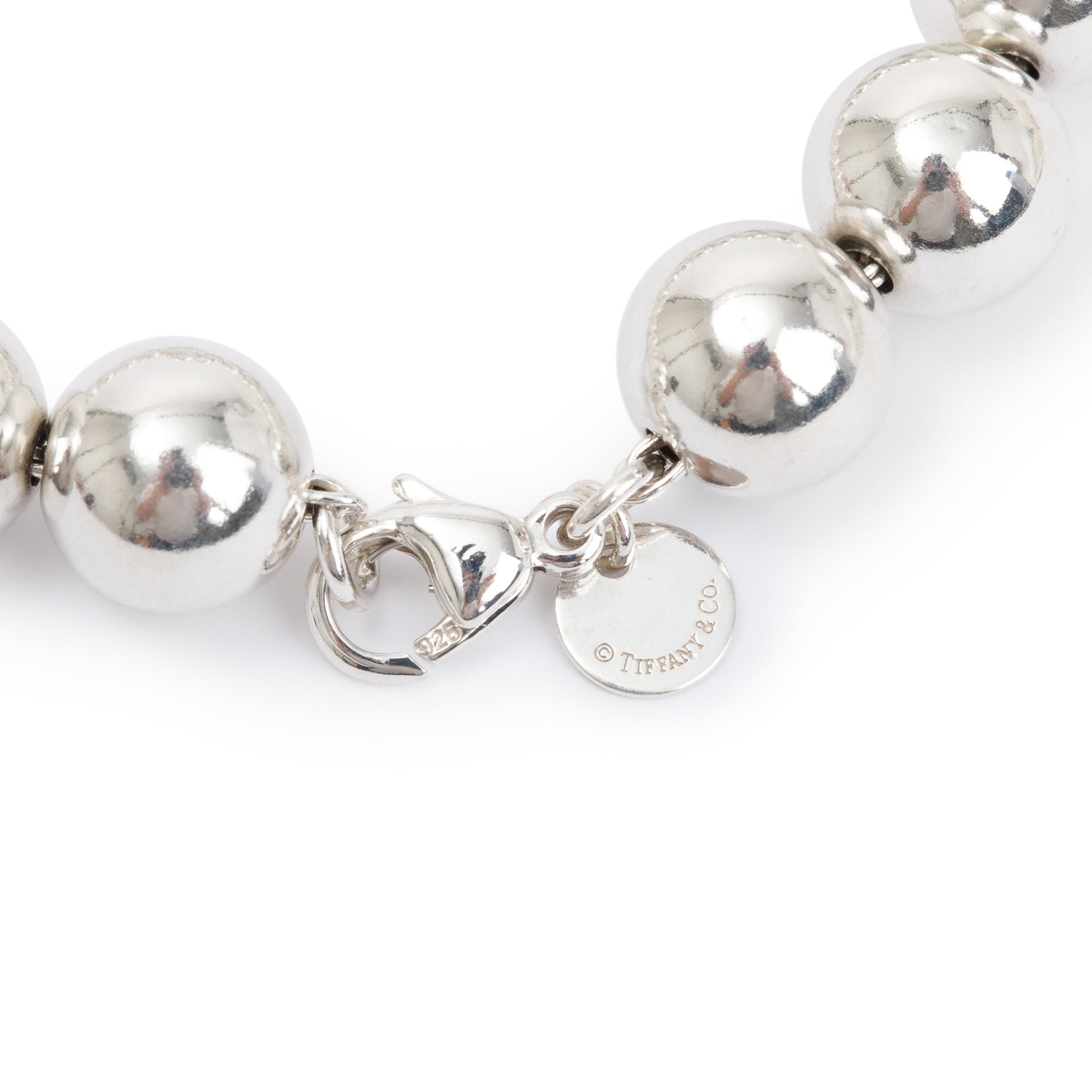 Tiffany & Co. Sterling Silver 10 MM HardWear Ball Bracelet