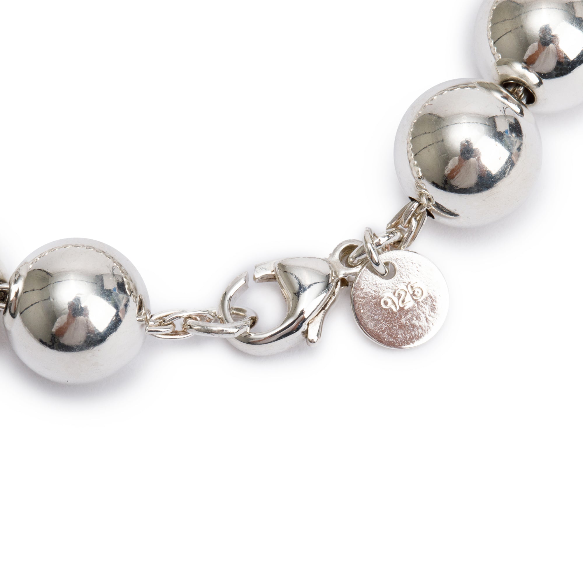 Tiffany & Co. Sterling Silver 10 MM HardWear Ball Bracelet